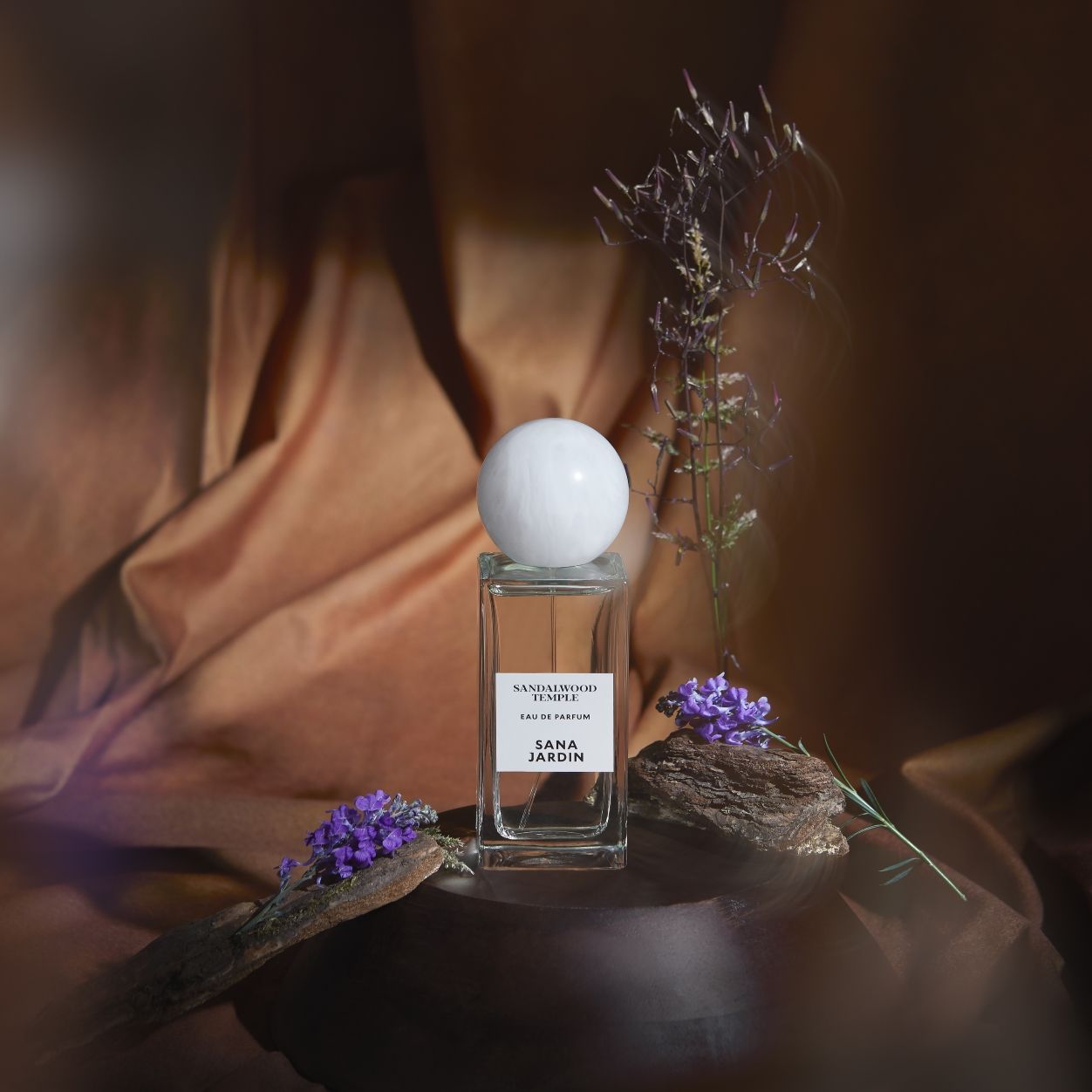 Lifestyle image of Sana Jardin Sandalwood Temple Eau de Parfum variant: 3.4 fl oz