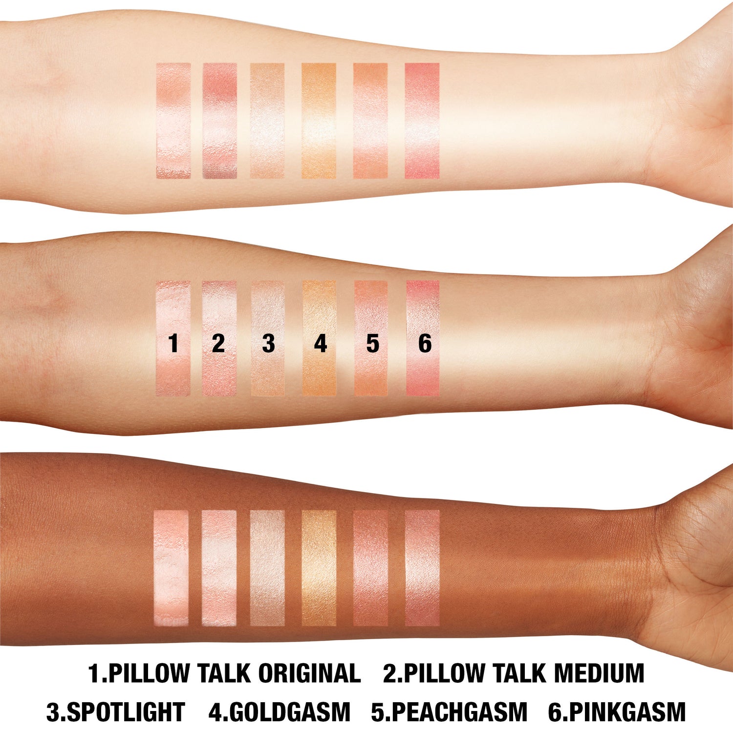 An arm swatch of Charlotte Tilbury Beauty Light Wand variant: Spotlight