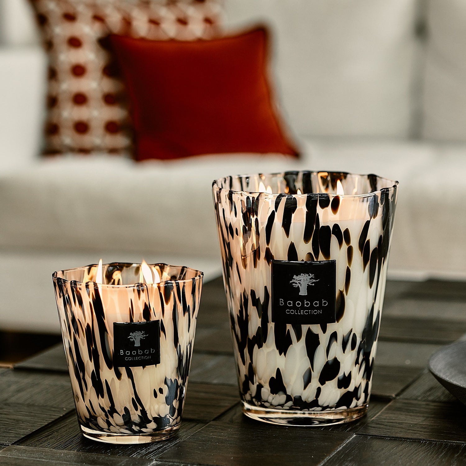 Lifestyle image of Baobab Collection Pearls Black Candle variant: 2.53 lb (Max 10)