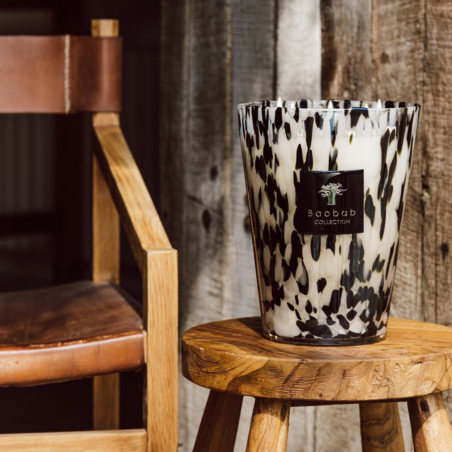 Lifestyle image of Baobab Collection Pearls Black Candle variant: 2.53 lb (Max 10)