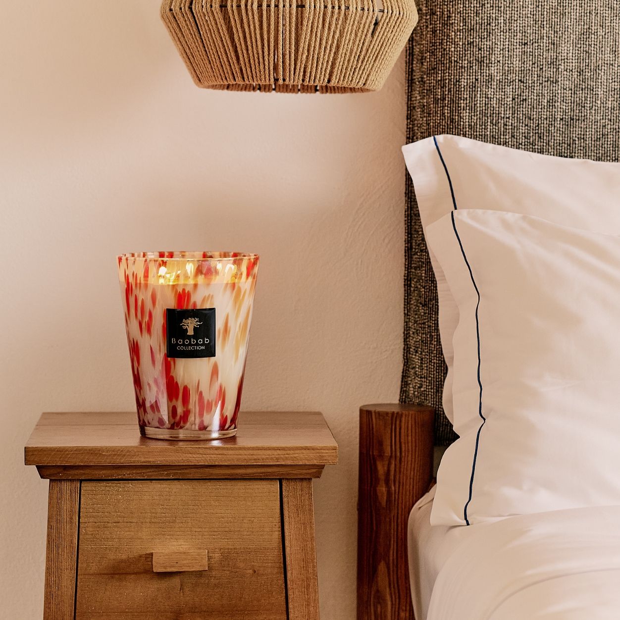 Lifestyle image of Baobab Collection Candle Pearls Coral variant: Max 10 (2.5 Lbs)