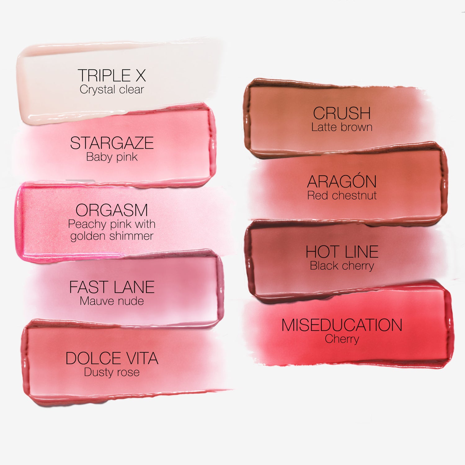 An arm swatch of Nars Afterglow Lip Balm