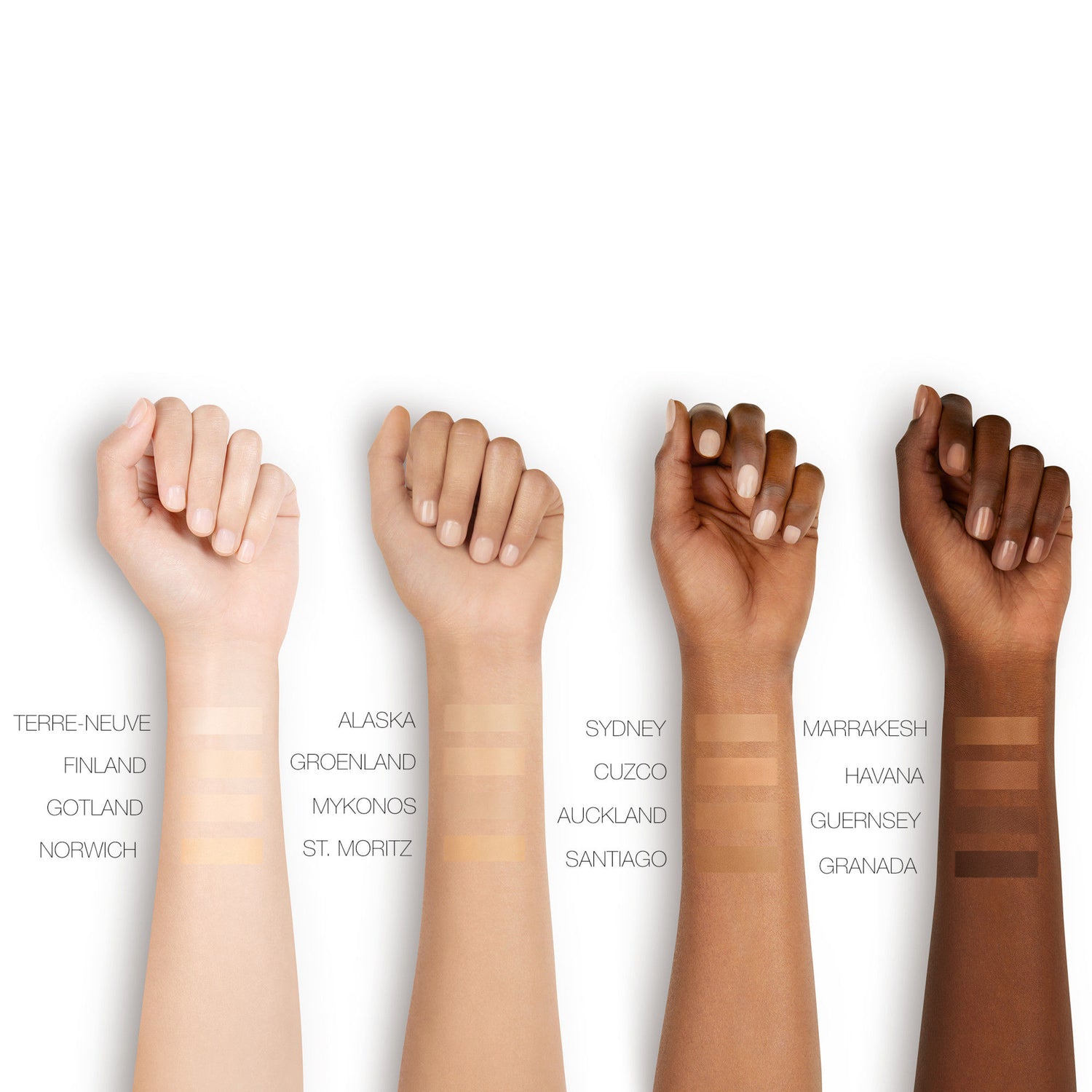An arm swatch of Nars Pure Radiant Tinted Moisturizer Broad Spectrum SPF 30