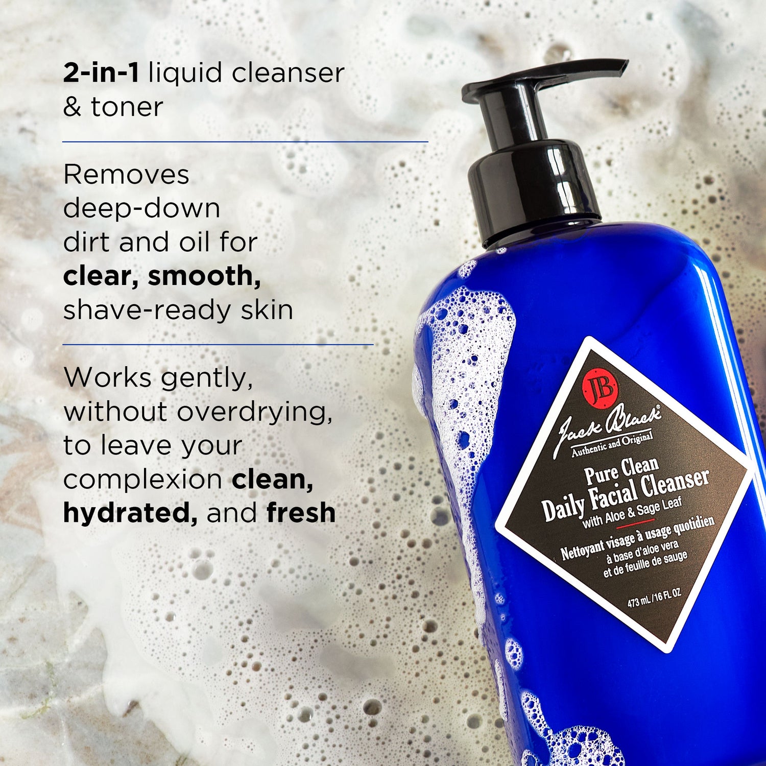 Information related to Jack Black Pure Clean Daily Facial Cleanser