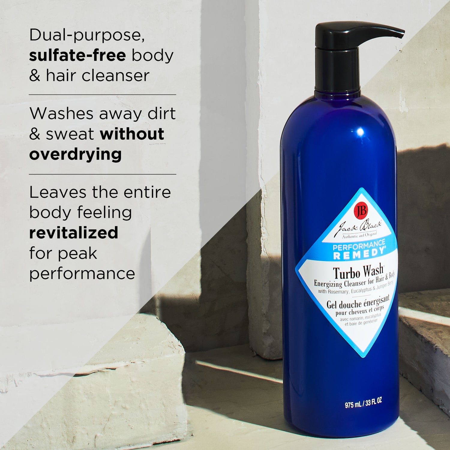 Information related to Jack Black Turbo Wash Energizing Cleanser for Hair and Body