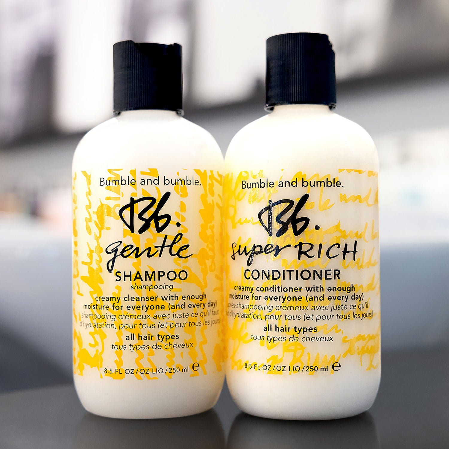Lifestyle image of Bumble and Bumble Gentle Shampoo variant: 8.5 fl oz