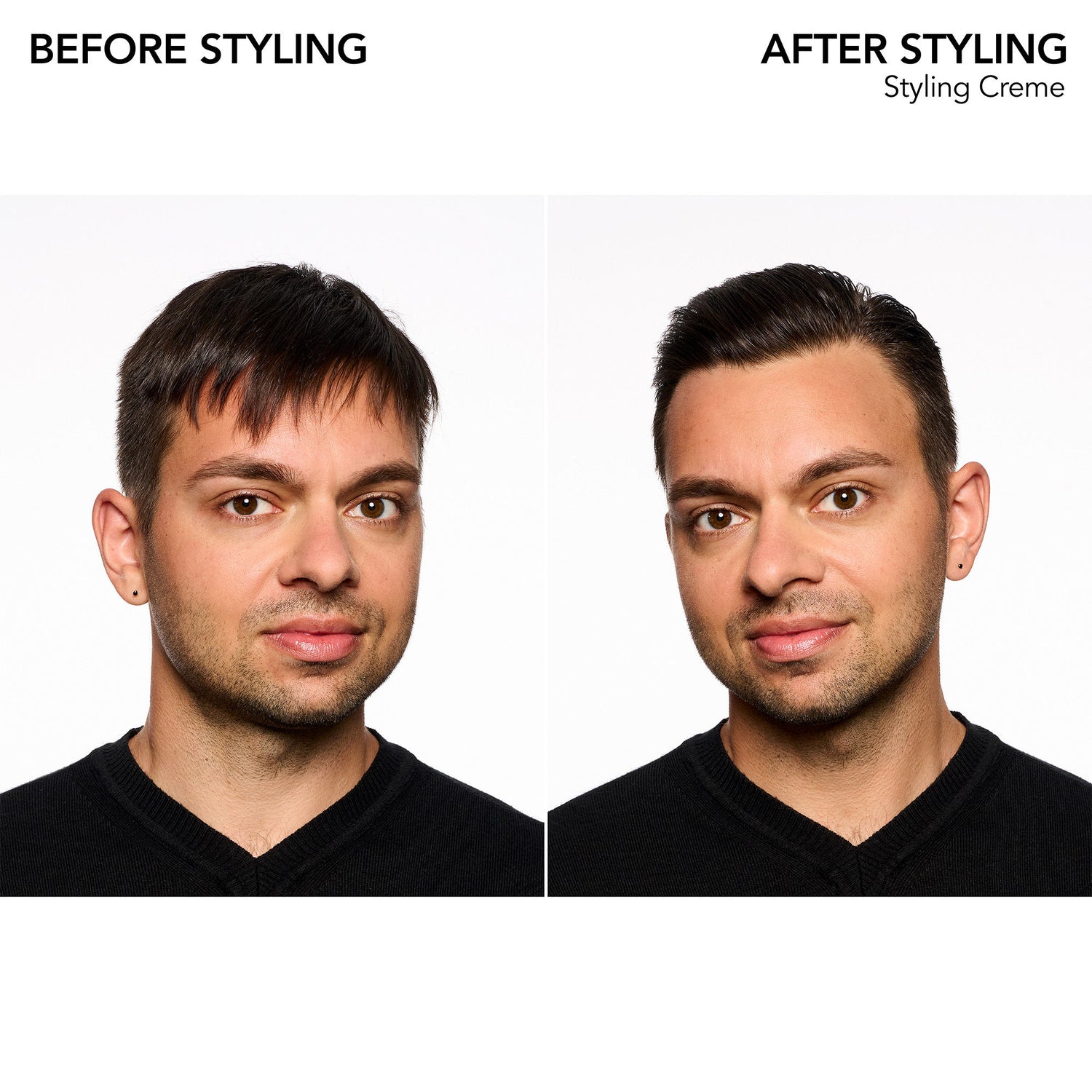 Before and after results of using Bumble and Bumble Styling Creme variant: 8.0 oz