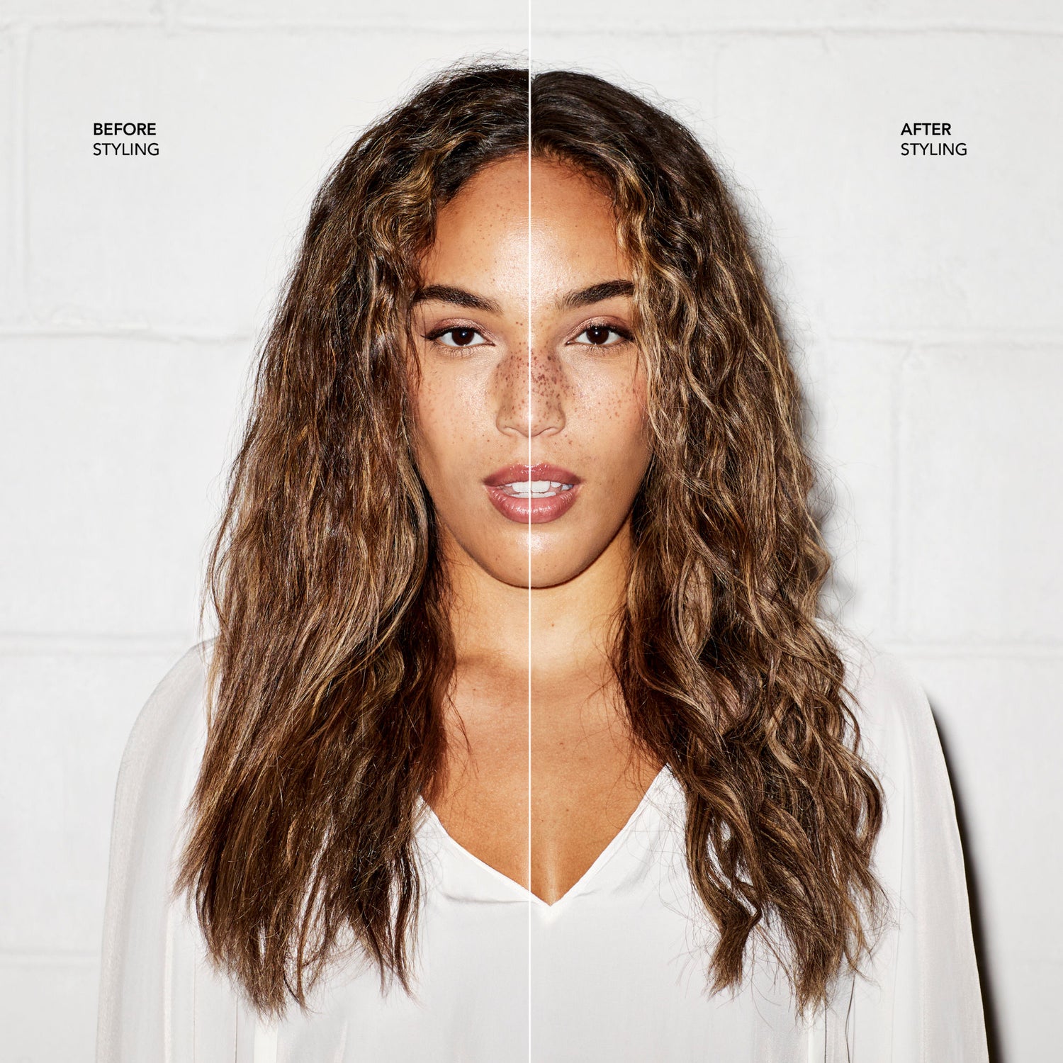 Before and after results of using Bumble and Bumble Surf Spray Beach Waves variant: 4 fl oz