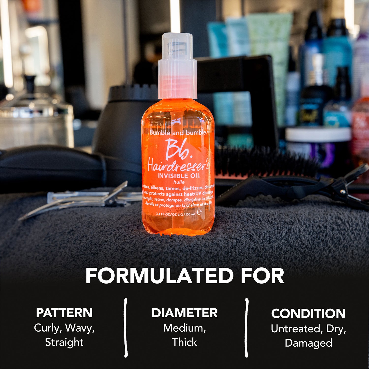 Lifestyle image of Bumble and Bumble Hairdresser's Invisible Oil Frizz Reducing Hair Oil