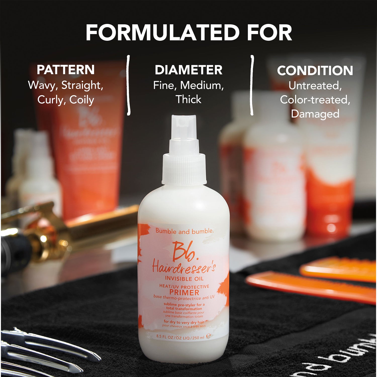 Information related to Bumble and Bumble Hairdresser's Invisible Oil Heat/UV Protective Hair Primer Leave-In Conditioner