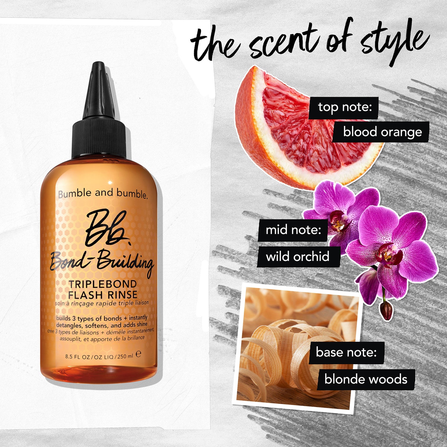Lifestyle image of Bumble and Bumble Bond-Building TripleBond Flash Rinse for Damaged Hair