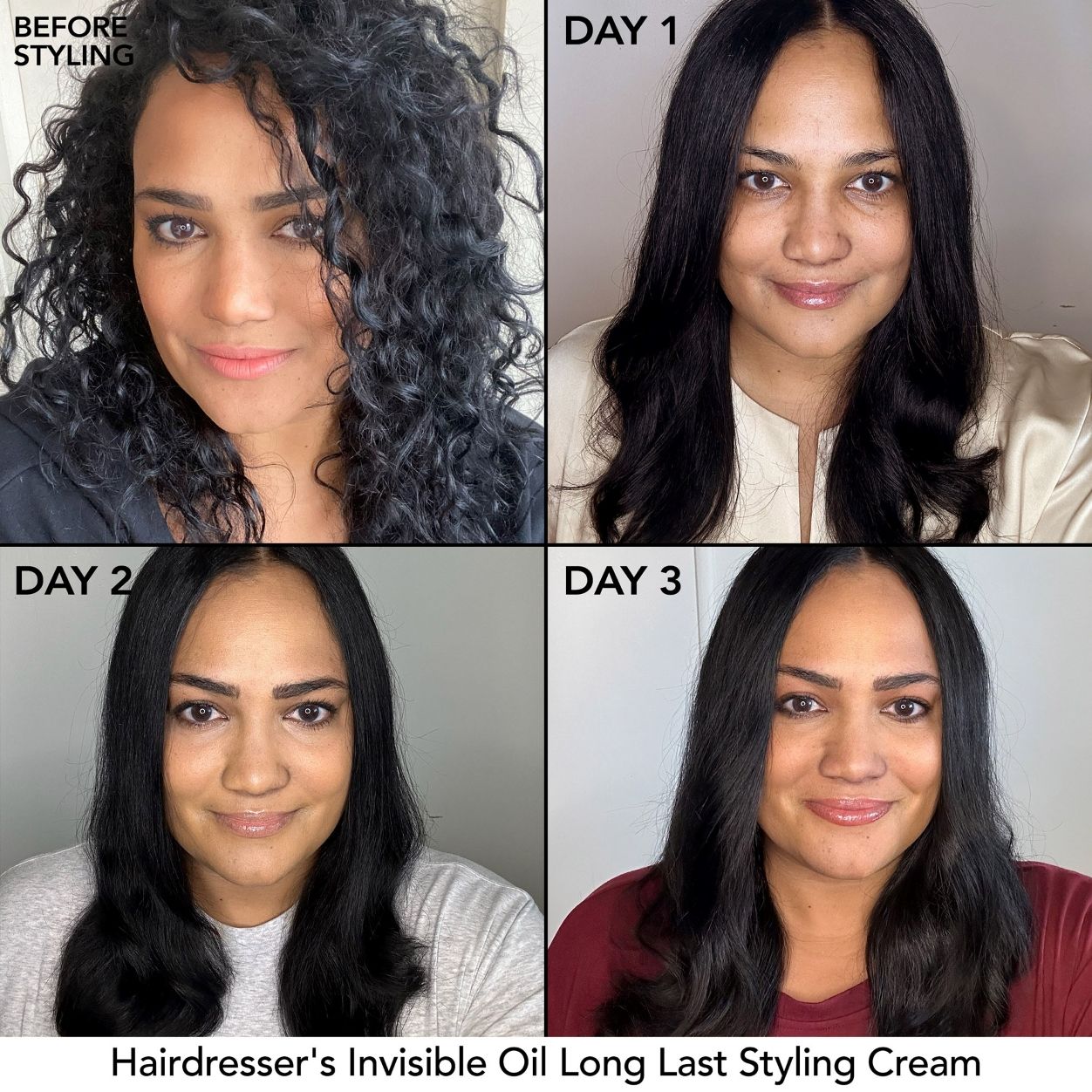 Model image of Bumble and Bumble Hairdresser's Invisible Oil Long Last Hydrating Hair Styling Cream variant: 6.7 fl oz