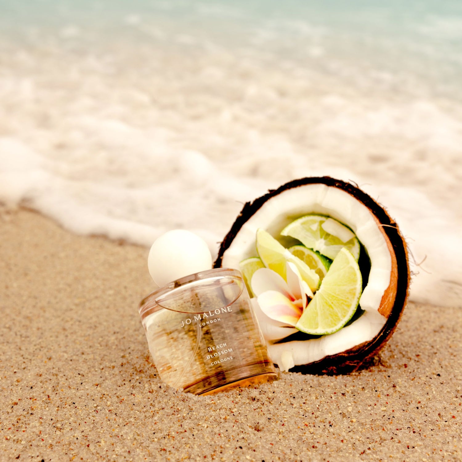 Lifestyle image of Jo Malone London Beach Blossom Cologne with Coconut Water and Vanilla (Limited Edition)