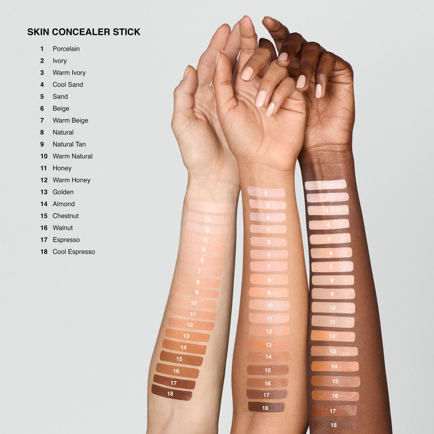 Group swatch image of Bobbi Brown Skin Concealer Stick
