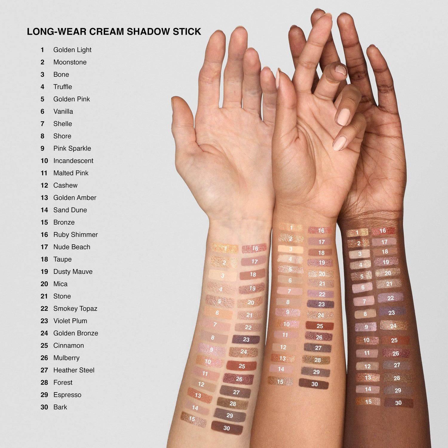 An arm swatch of Bobbi Brown Long-Wear Cream Shadow Stick variant: Vanilla