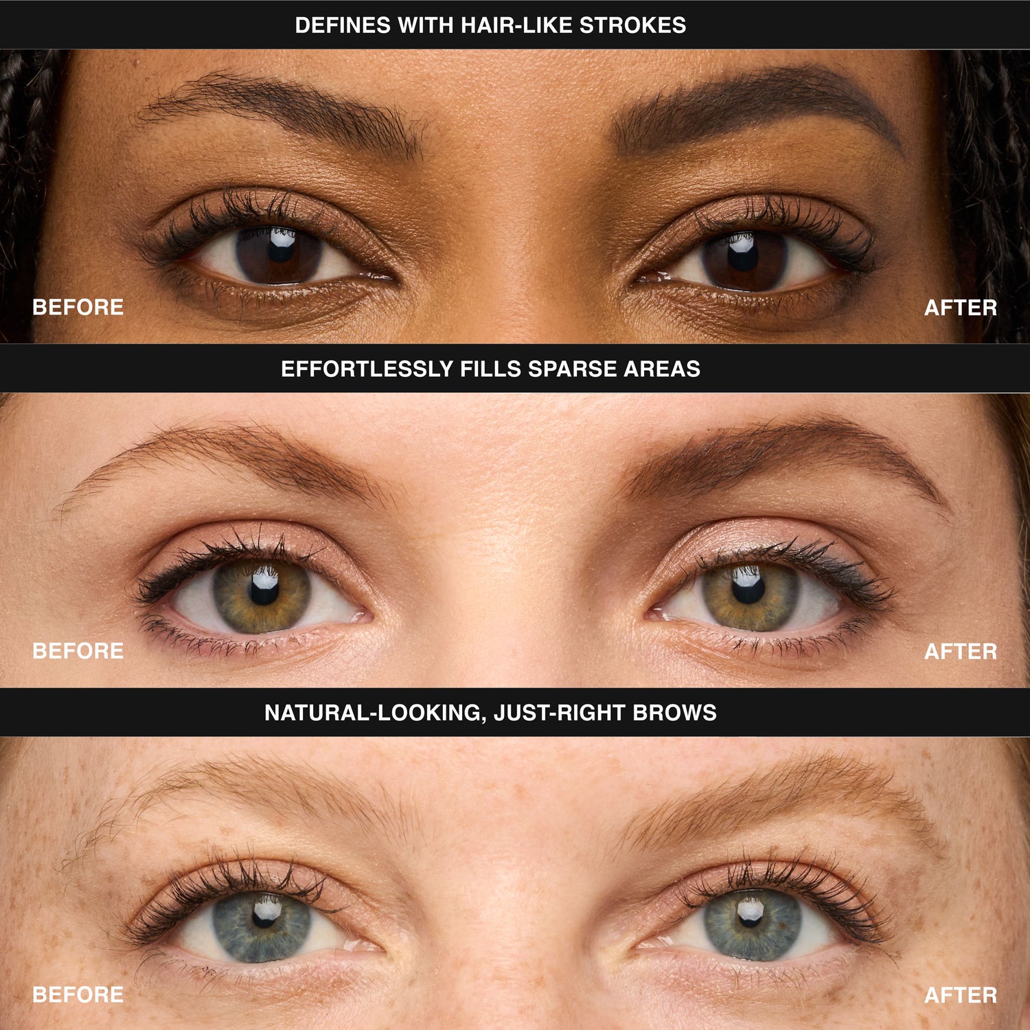 Model image of Bobbi Brown Precise 24-Hour Ultra Slim Eyebrow Pencil variant: Neutral Blonde