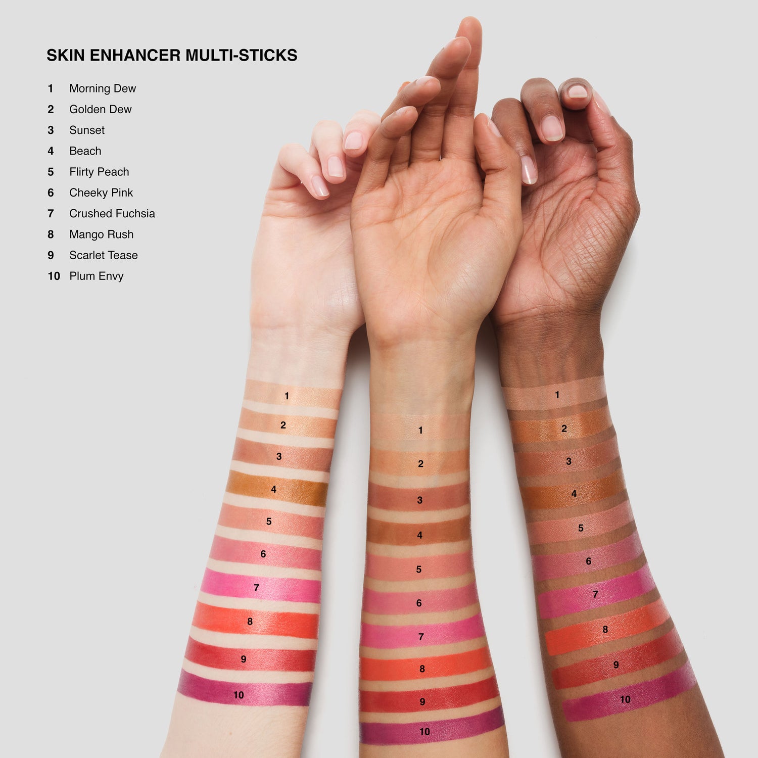 An arm swatch of Bobbi Brown Skin Enhancer Blush, Bronzer & Highlighter Multi-Stick