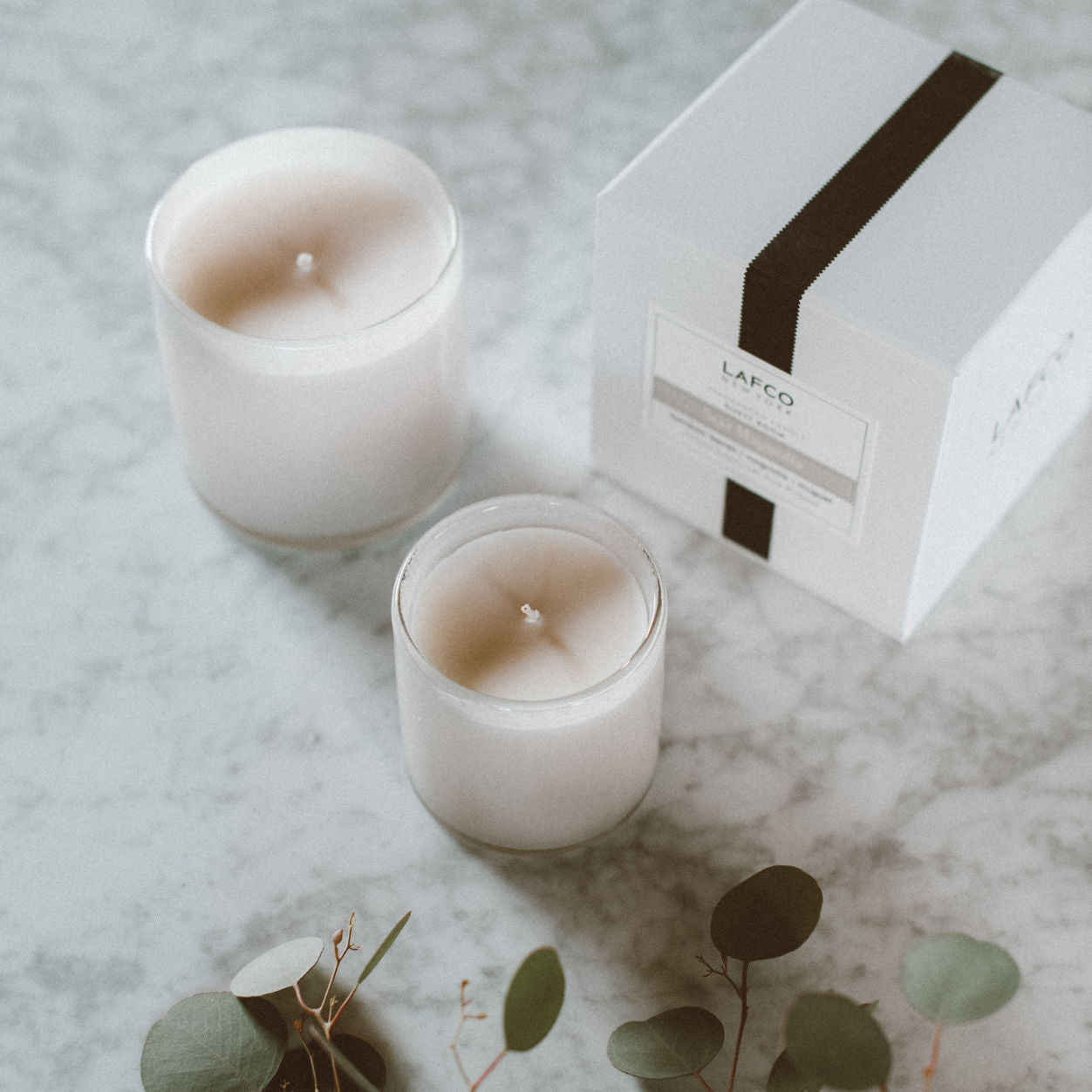 Lifestyle image of Lafco Star Magnolia Candle variant: 15.5 oz (Signature)