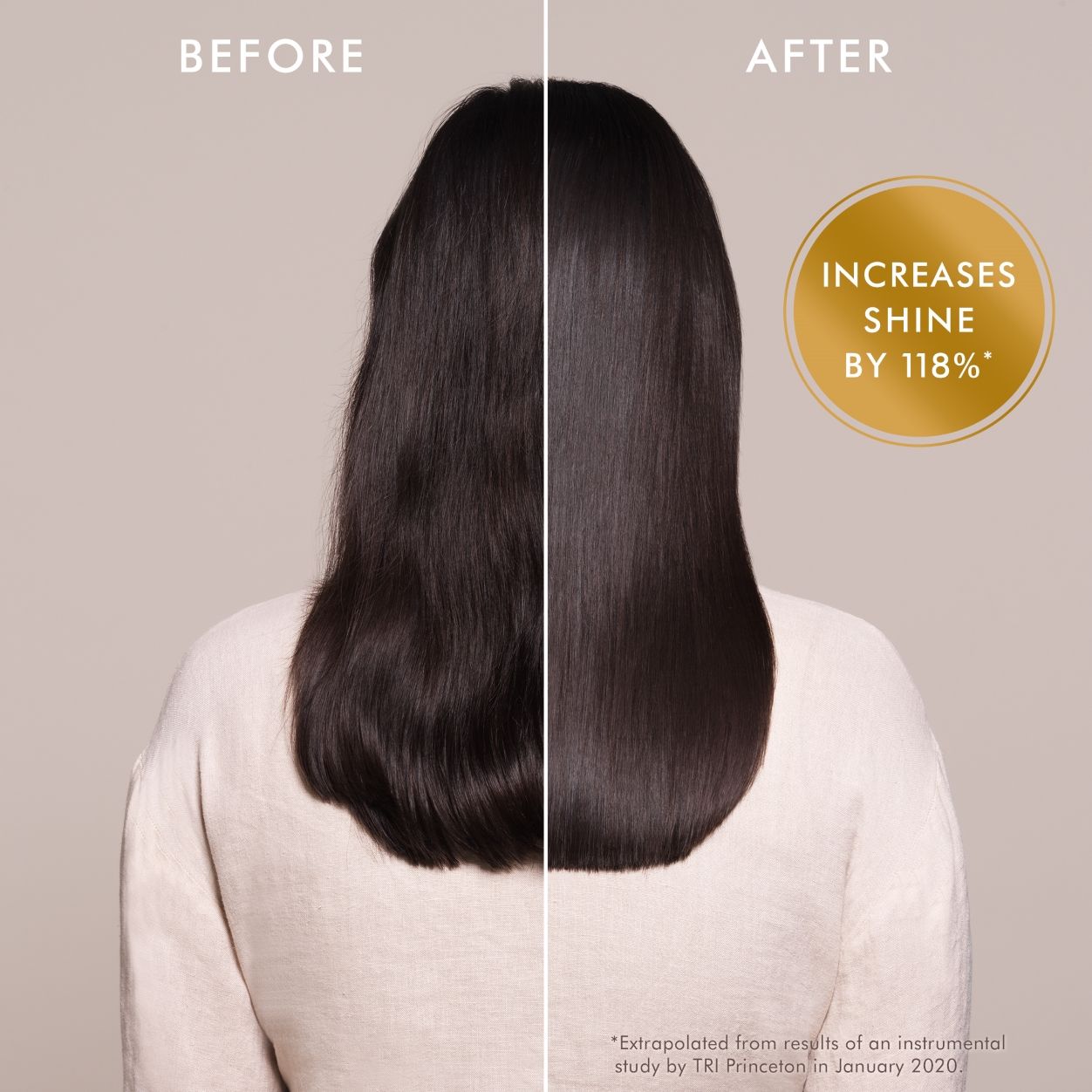 Before and after results of using Moroccanoil Moroccanoil Treatment variant: 3.4 fl oz