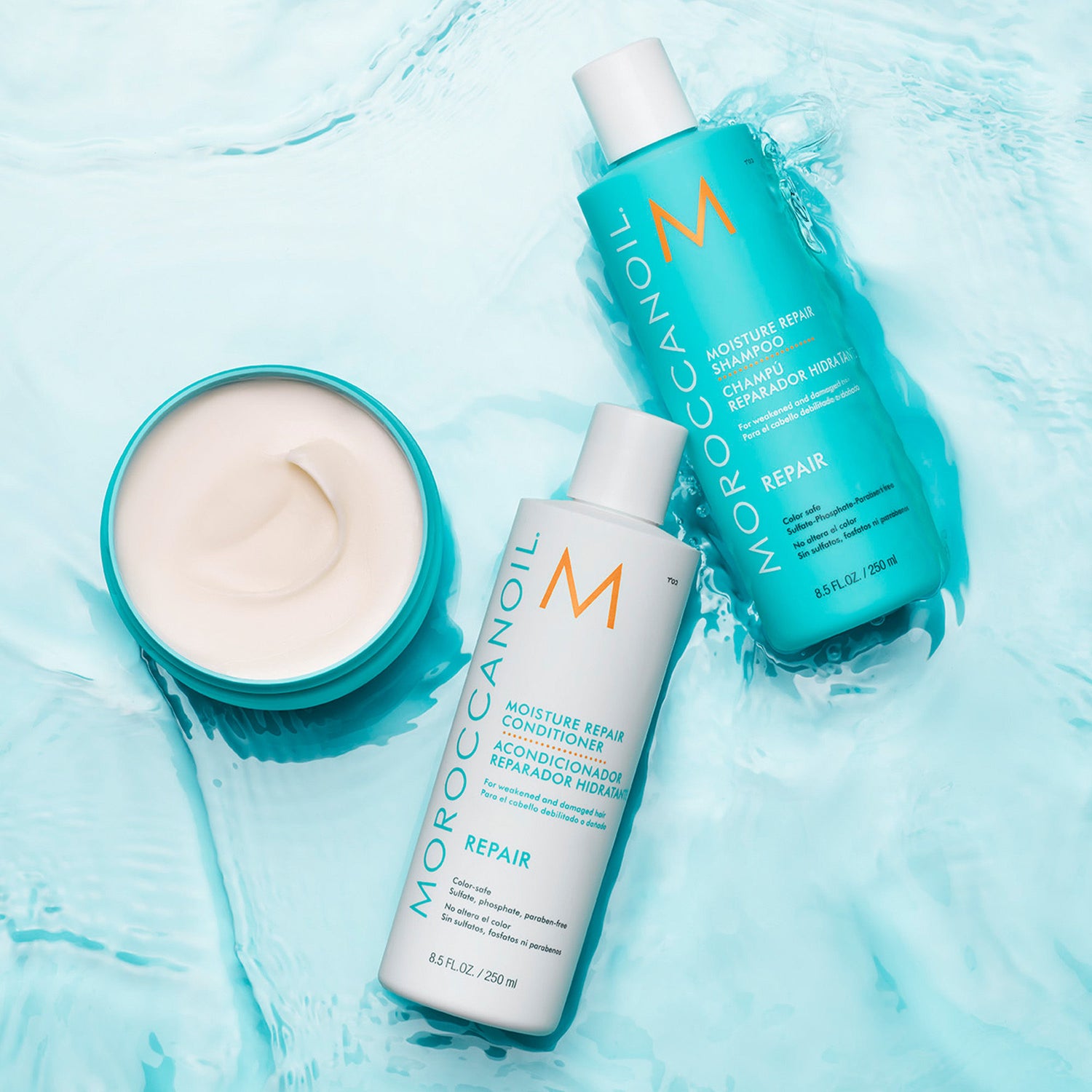 Lifestyle image of Moroccanoil Moisture Repair Shampoo