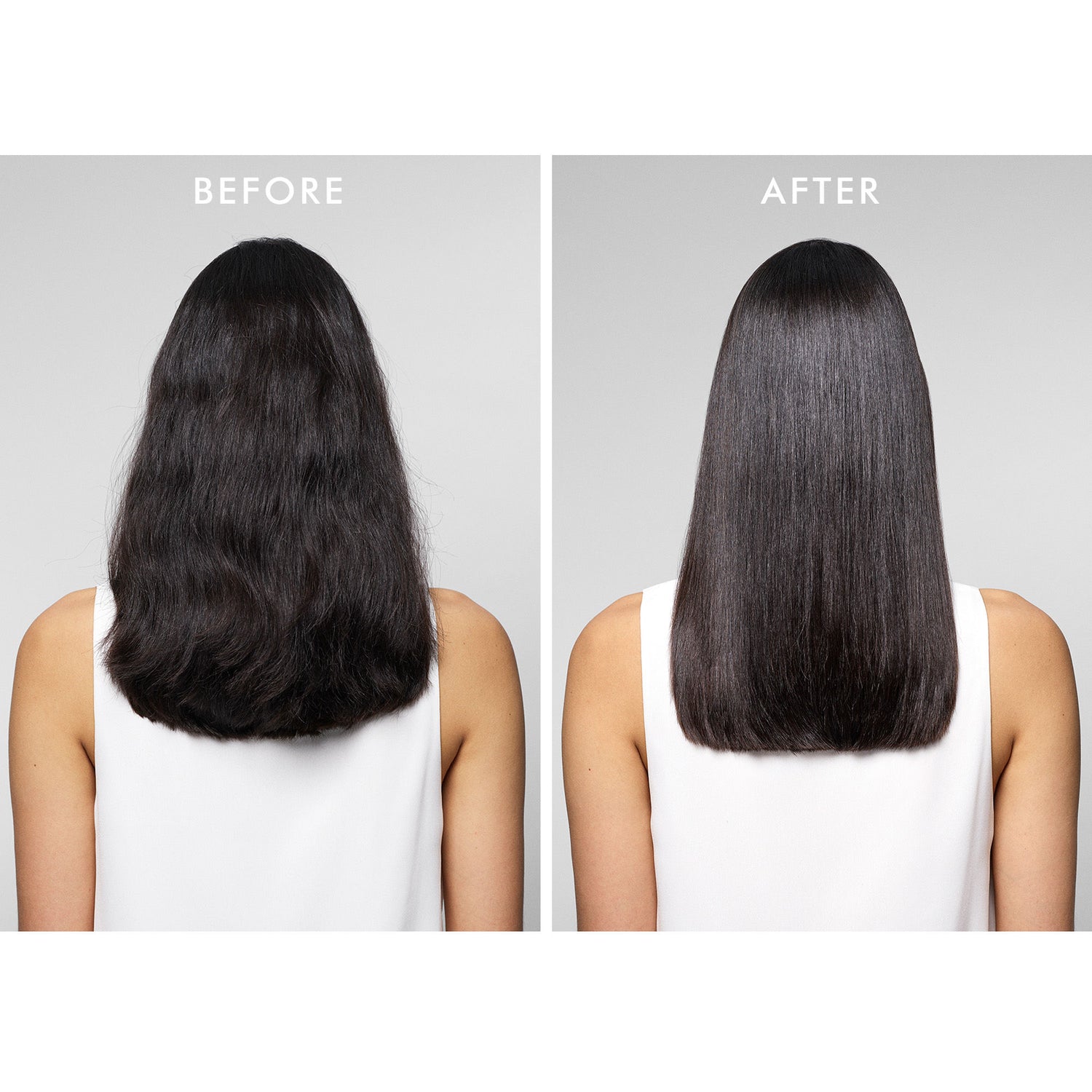 Before and after results of using Moroccanoil High Shine Gloss Mask variant: 6.7 fl oz