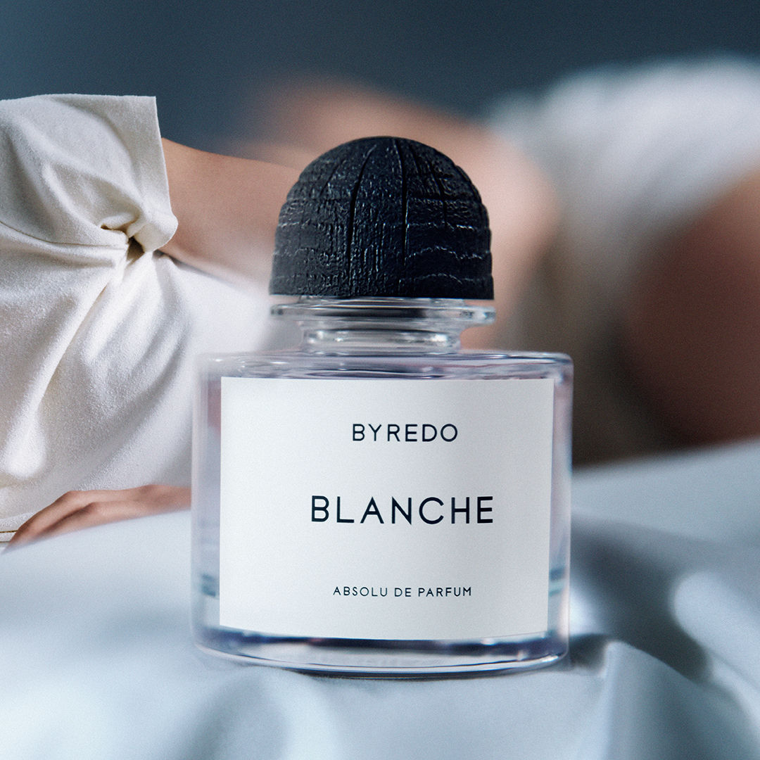 Lifestyle image of Byredo Blanche Absolu Parfum variant: 3.4 fl oz