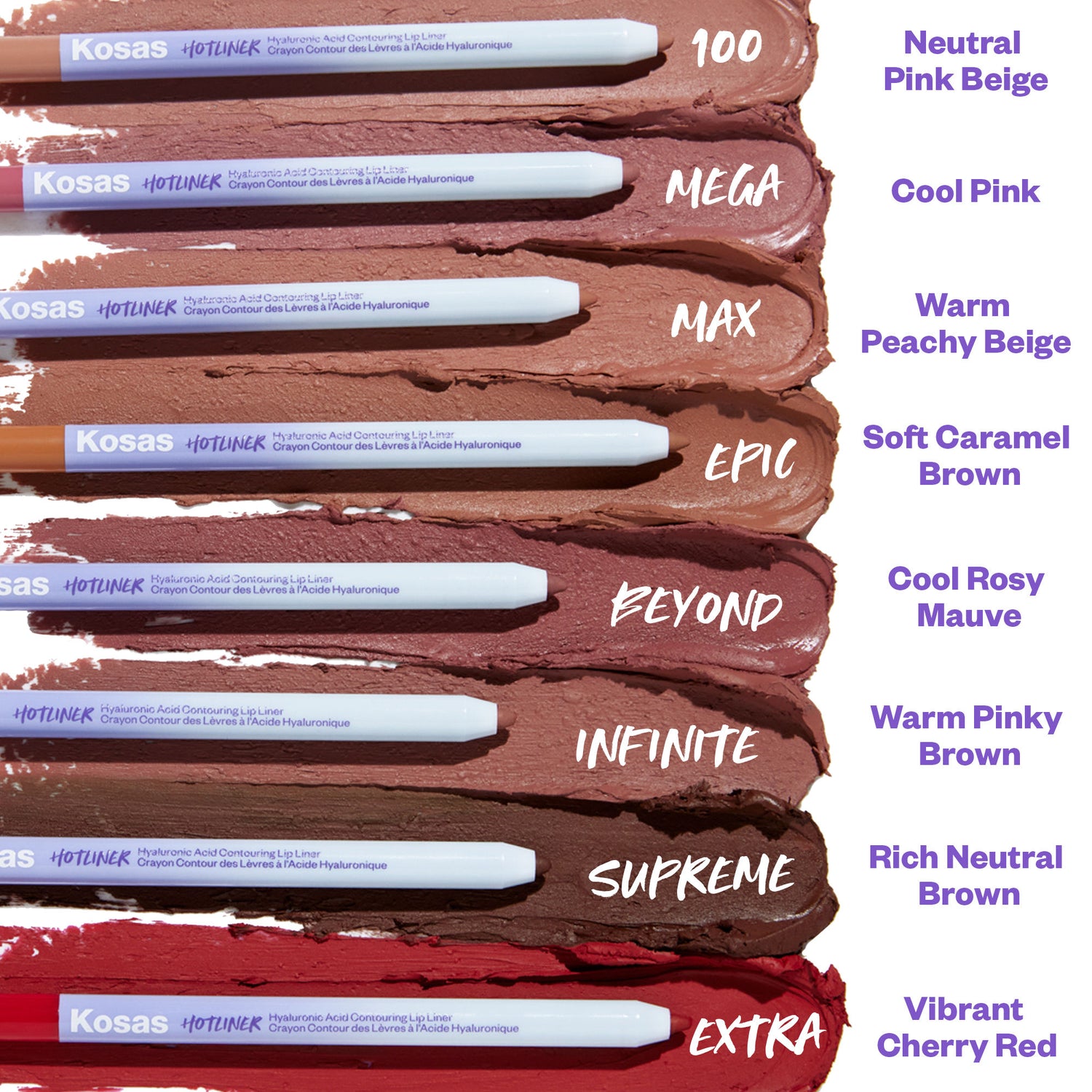Information related to Kosas Hotliner Hyaluronic Acid Contouring Lip Liner