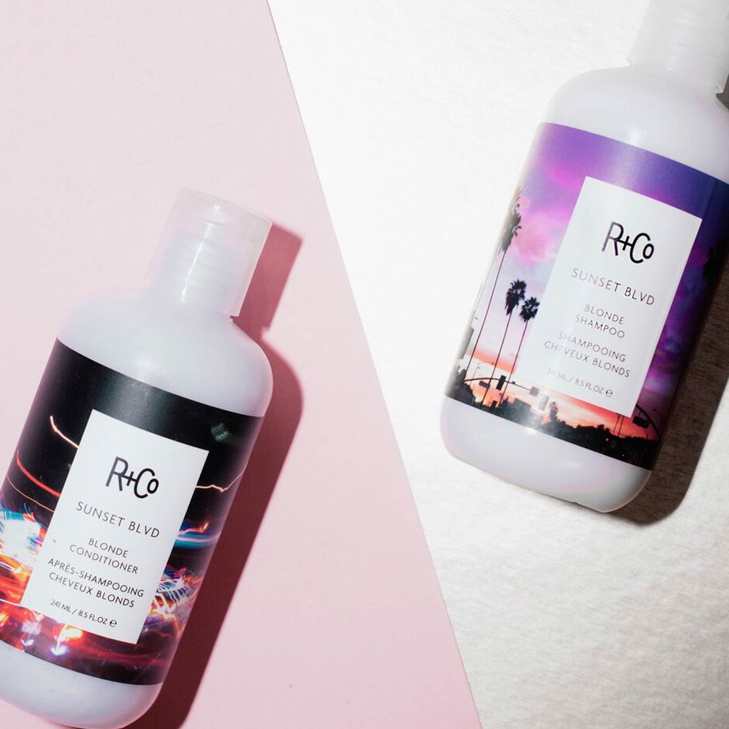 Lifestyle image of R+Co Sunset Blvd Daily Blonde Conditioner variant: 33.8 fl oz