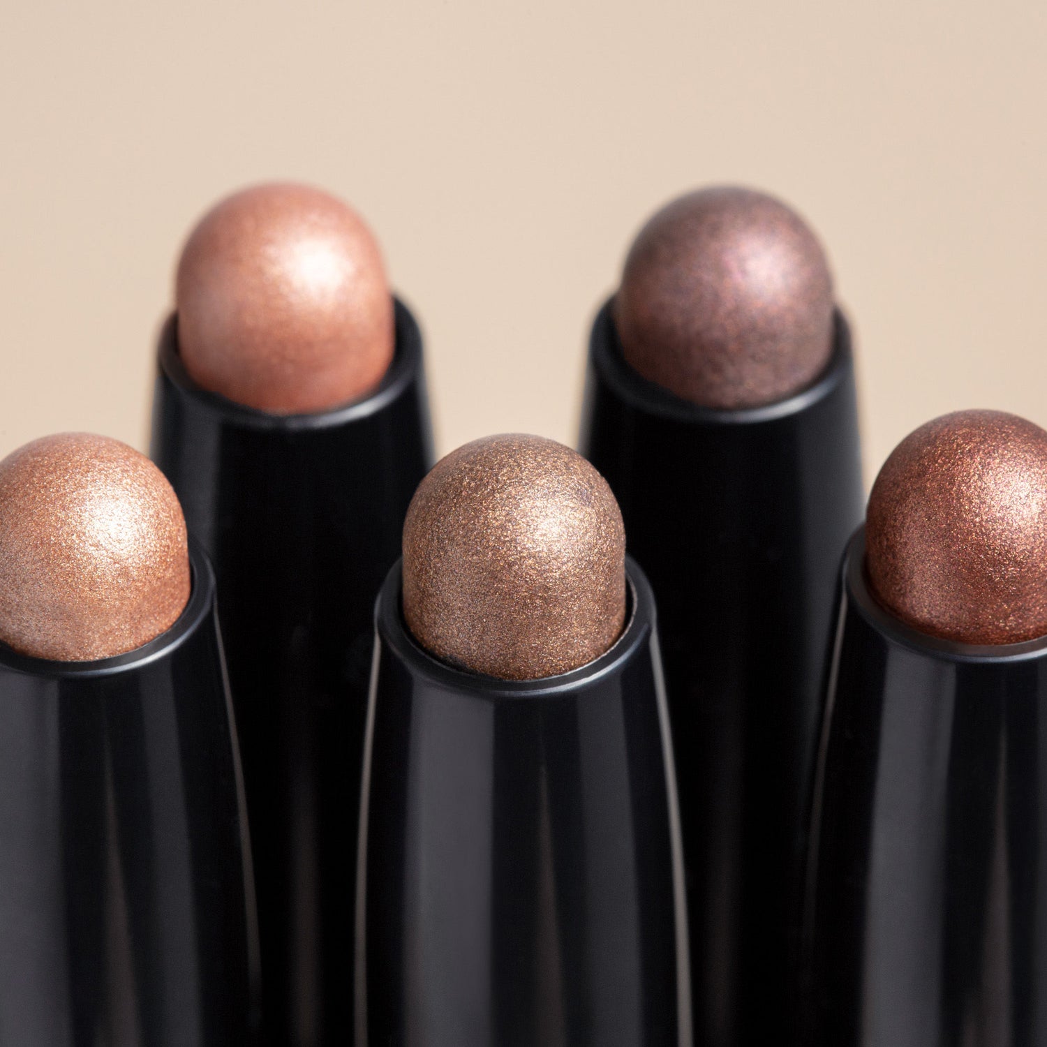 Lifestyle image of Lune+Aster Dawn to Dusk Cream Eyeshadow Stick variant: Shimmer Frosted Blush