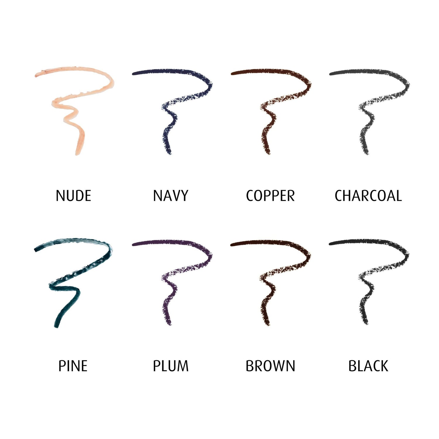 Group swatch image of Lune+Aster Dawn to Dusk Gel Eyeliner