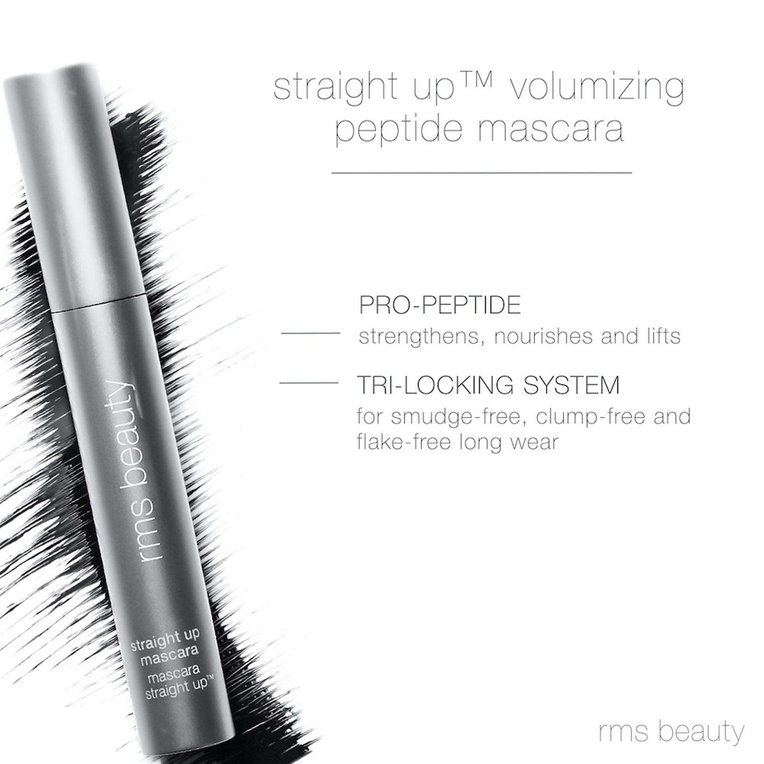 Information related to RMS Beauty Straight Up Volumizing Peptide Mascara