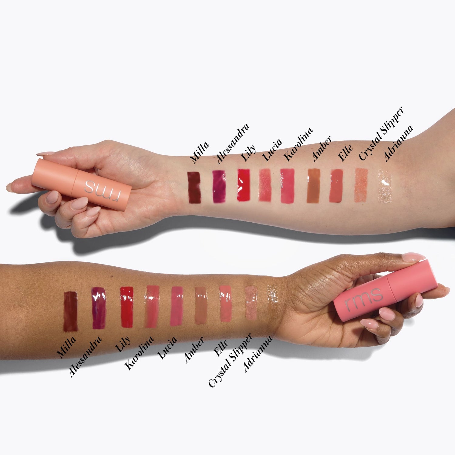 An arm swatch of RMS Beauty Crystal Slipper variant: Crystal Slipper