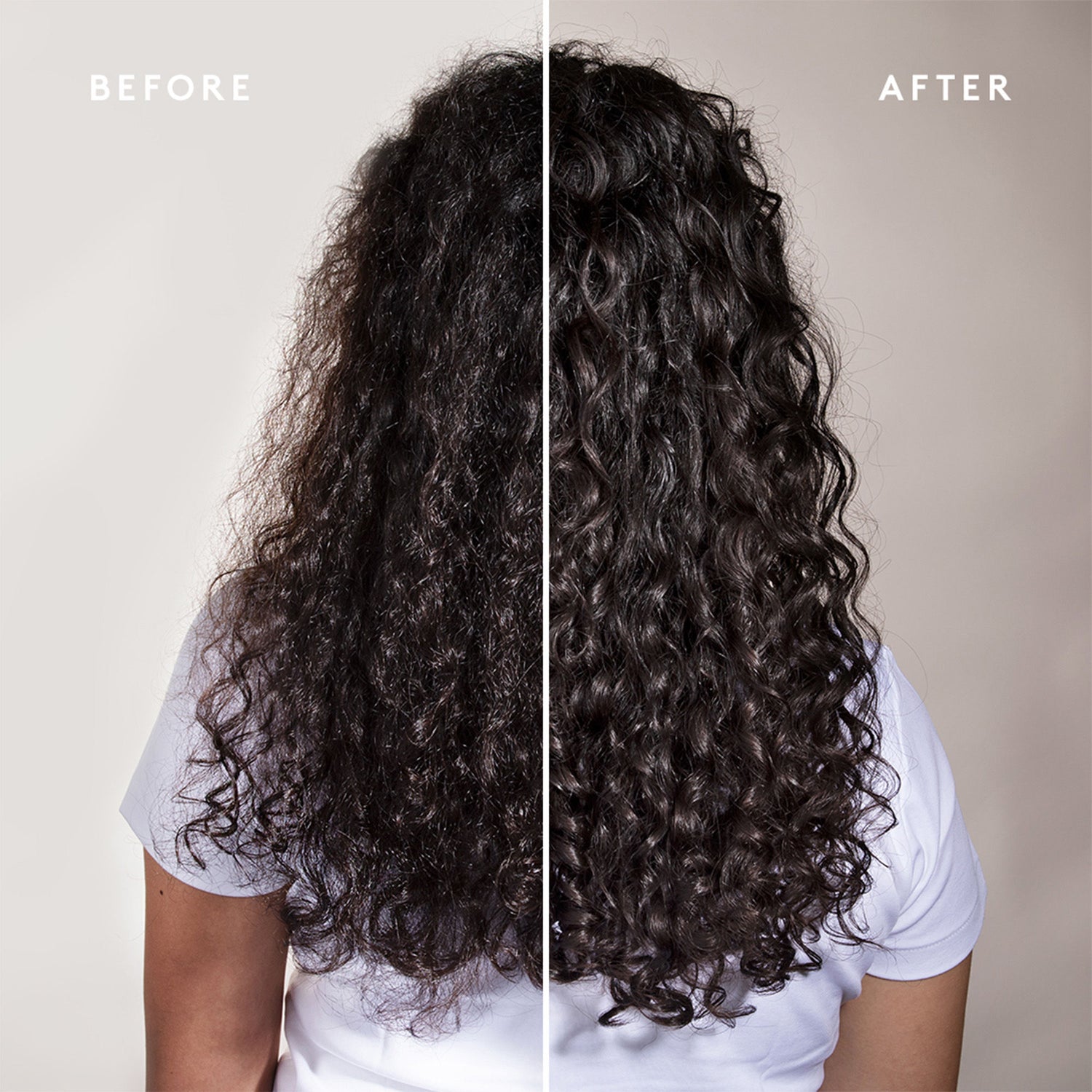 Before and after results of using Virtue 6-In-1 Styler variant: 2 oz