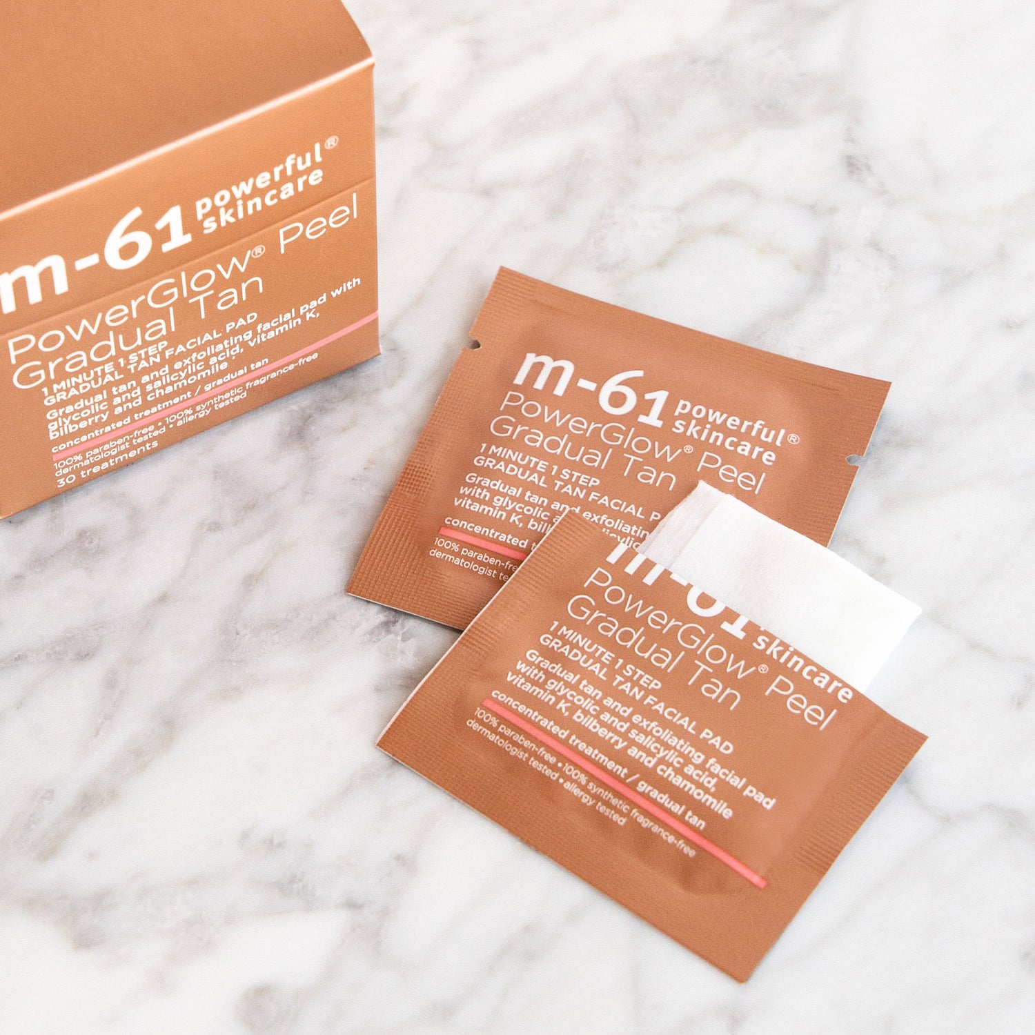 Information related to M-61 Powerglow Peel Gradual Tan