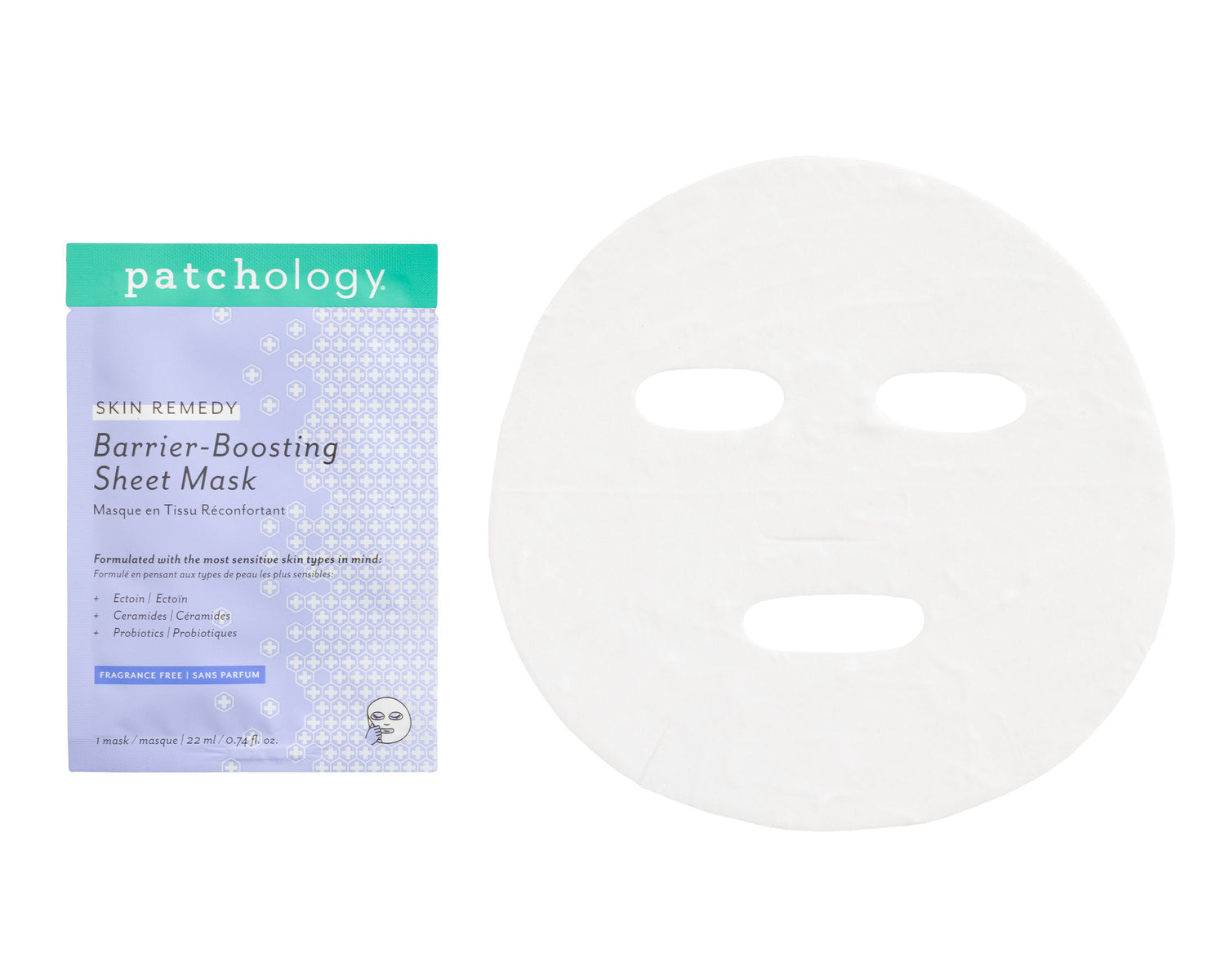 Model image of Patchology Skin Remedy Barrier-Boosting Sheet Mask