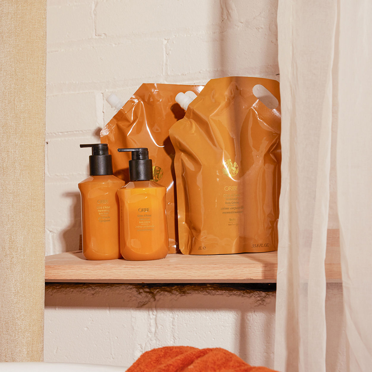 Lifestyle image of Oribe Cote d'Azur Restorative Body Creme variant: 10.1 fl oz