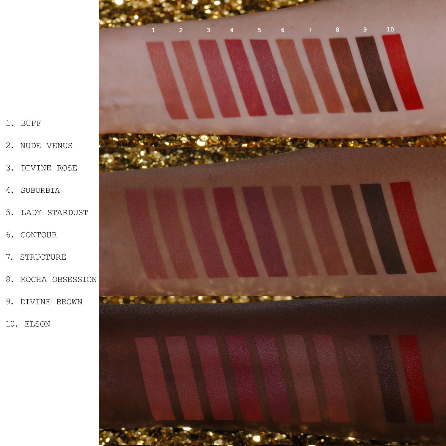 An arm swatch of Pat McGrath Labs Legendary Longwear Lip Liner variant: Contour