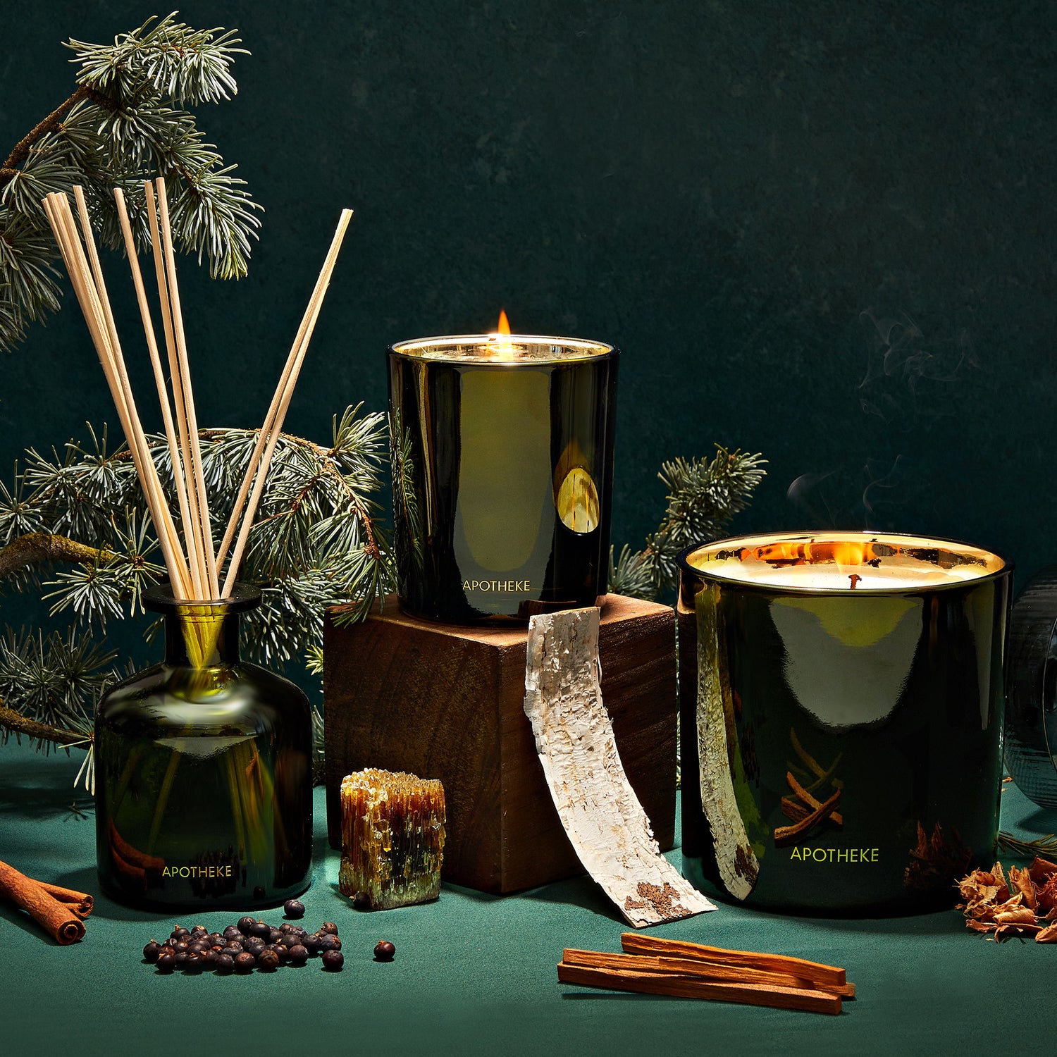 Image of product in the same collection as Apotheke Juniper Birch Scented Candle (Limited Edition)