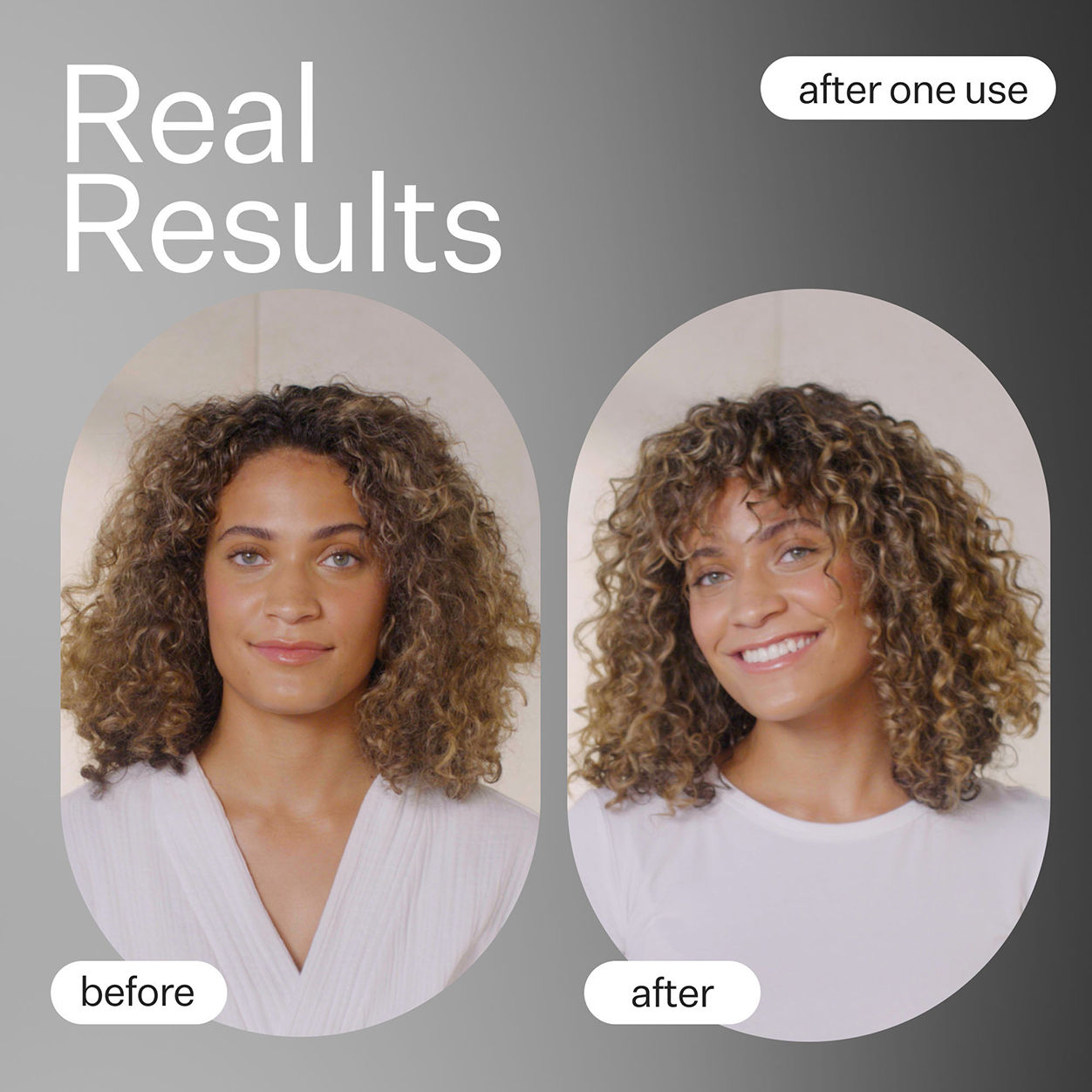 Before and after results of using Act+Acre Cold Processed Hair Cleanse Shampoo variant: 10 fl oz