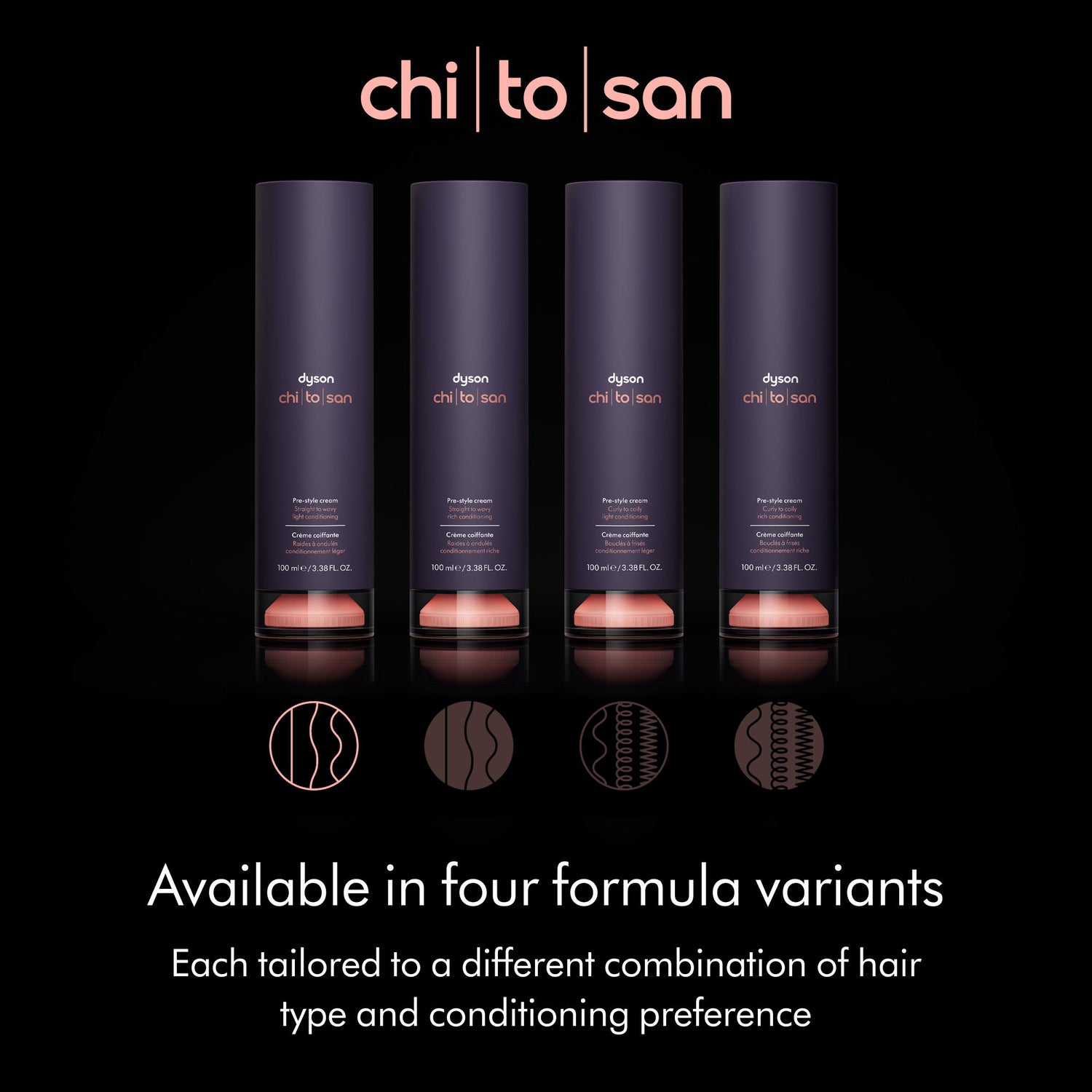 Information related to Dyson Chitosan Pre-Style Cream Straight to Wavy Light Conditioning