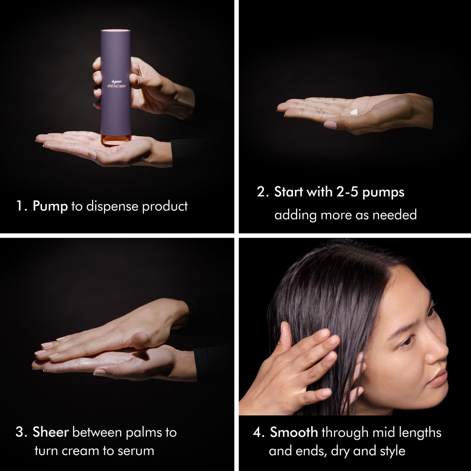 Information related to Dyson Chitosan Pre-Style Cream Straight to Wavy Rich Conditioning