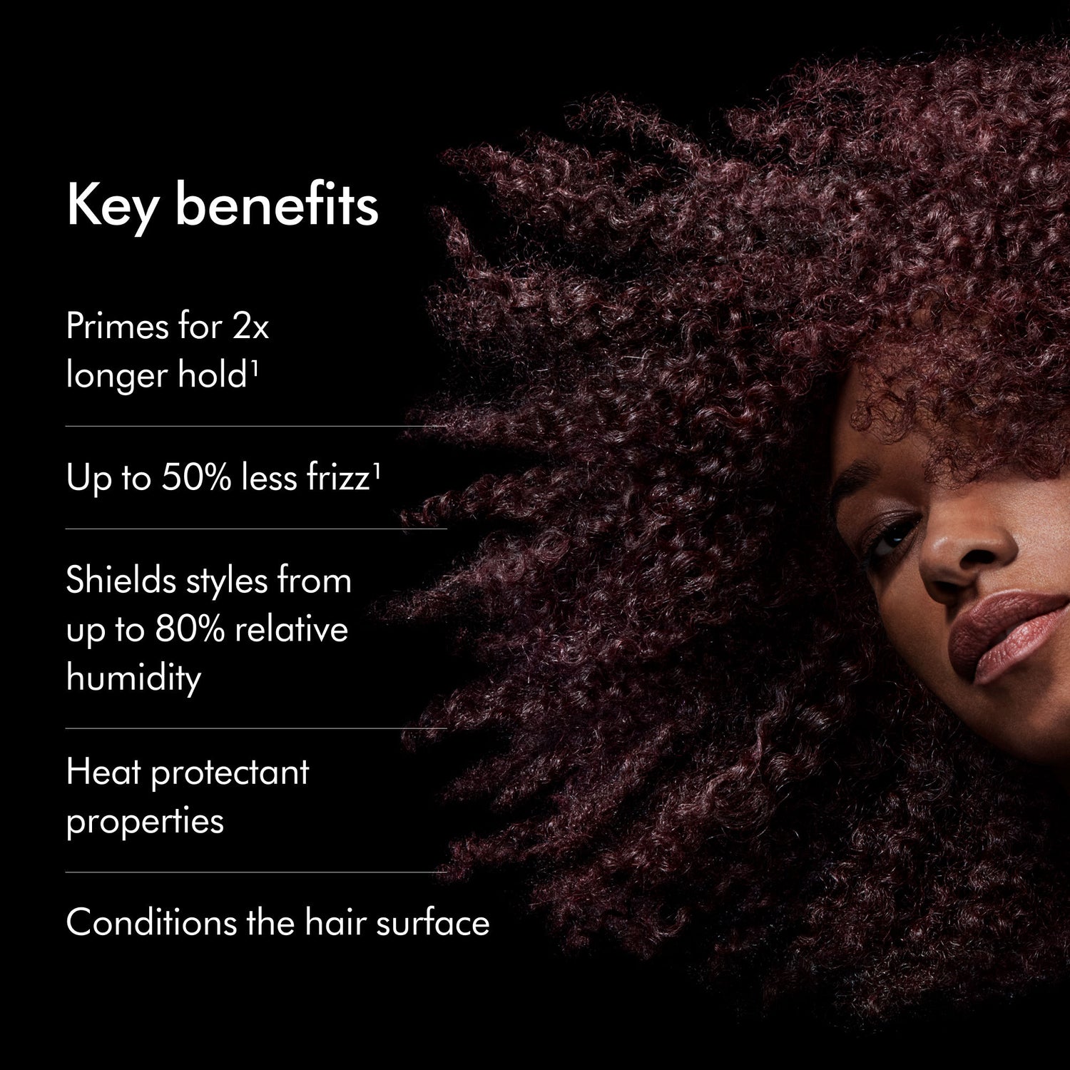 Model image of Dyson Chitosan Pre-Style Cream Curly to Coily Light Conditioning
