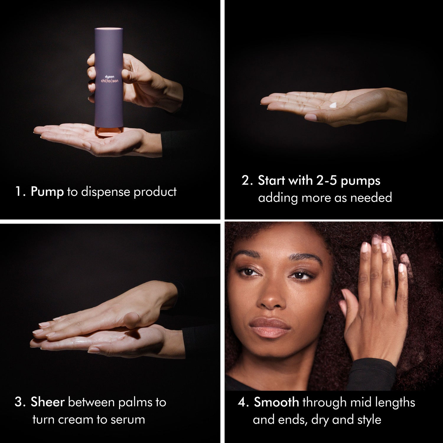 Information related to Dyson Chitosan Pre-Style Cream Curly to Coily Light Conditioning