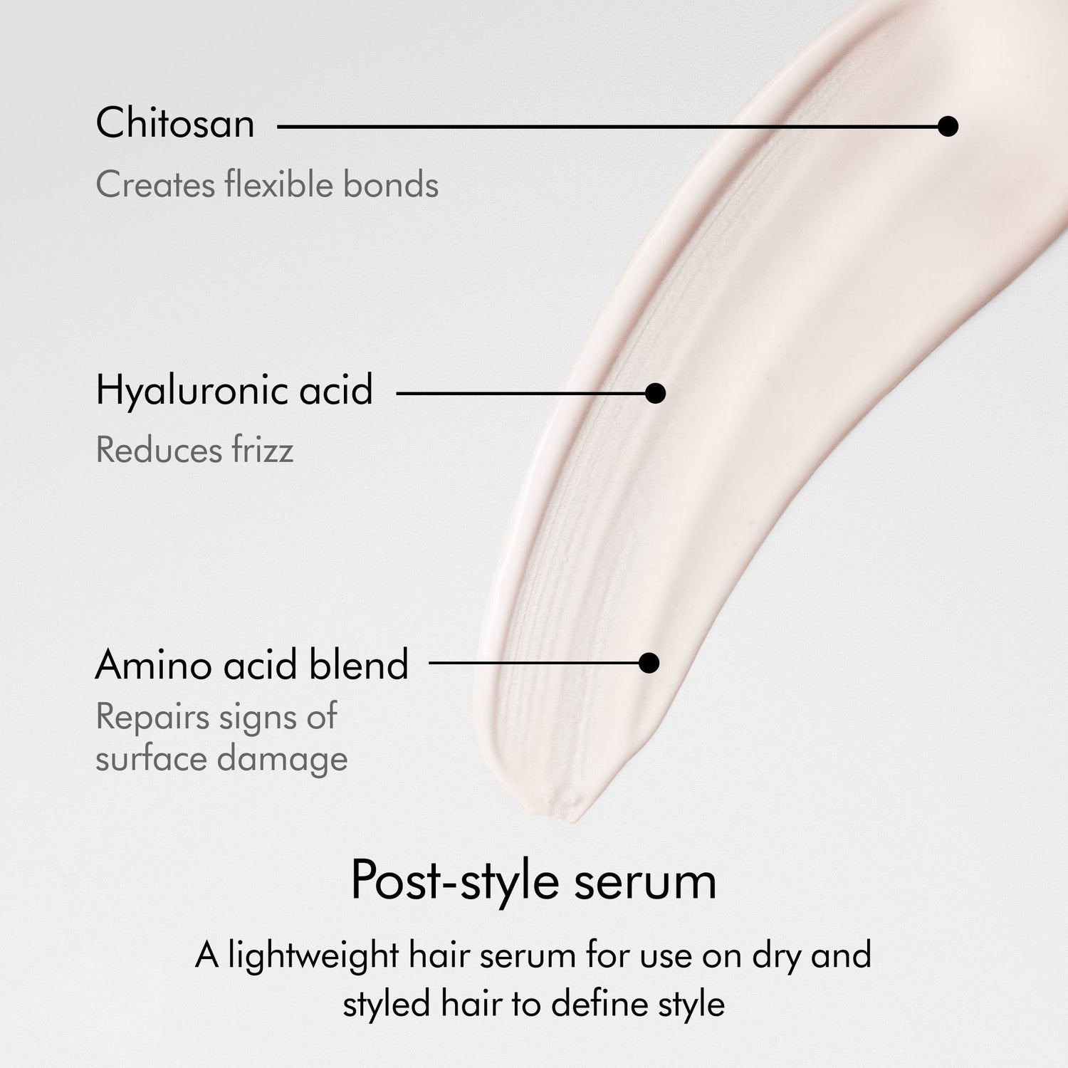 Lifestyle image of Dyson Chitosan Post-Style Serum variant: 3.38 fl oz