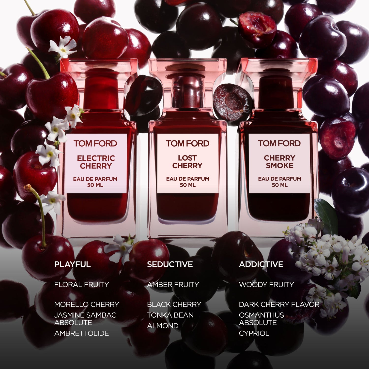 Lifestyle image of Tom Ford Electric Cherry Eau de Parfum variant: 1.7 fl oz