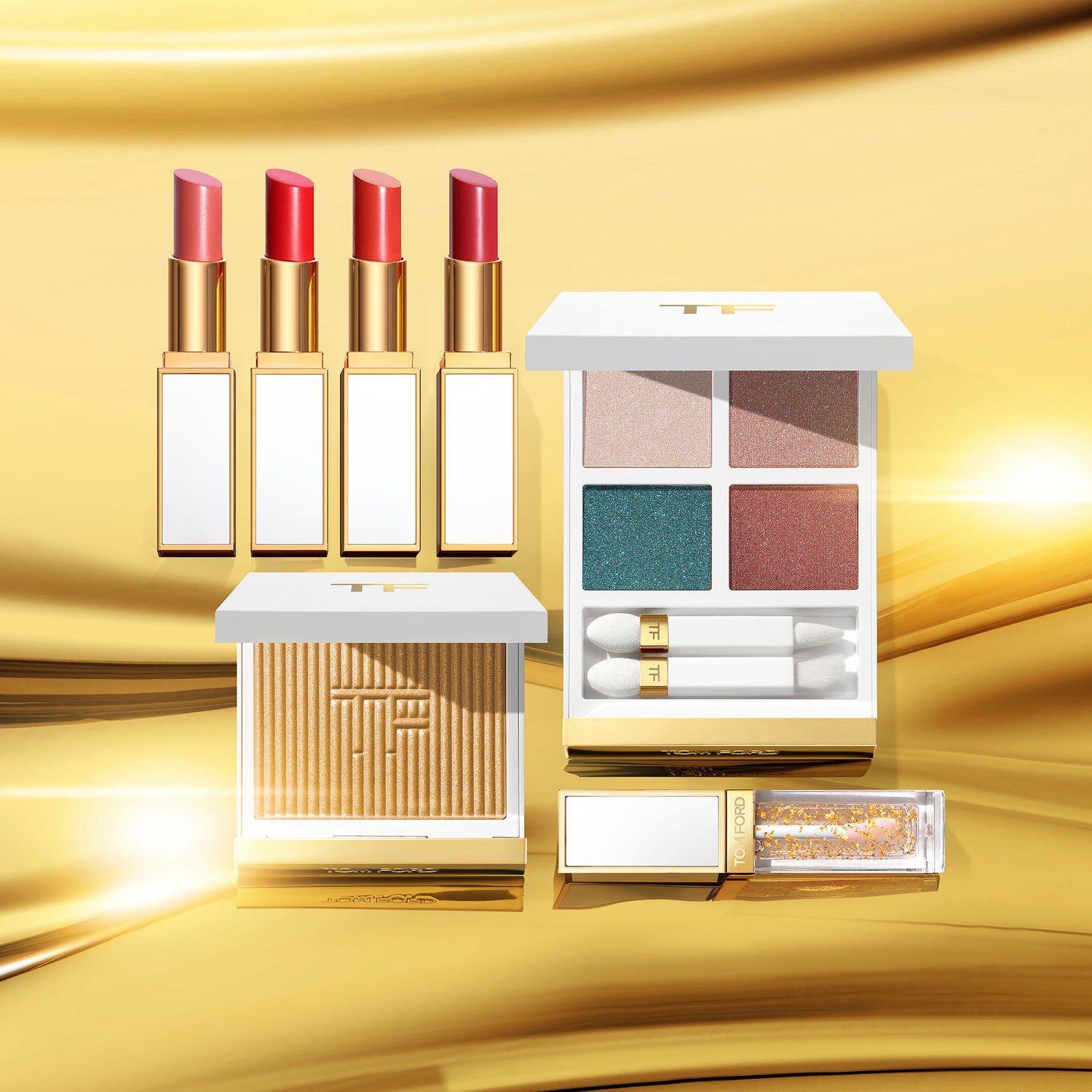 Lifestyle image of Tom Ford Ultra-Shine Lip Color (Limited Edition) variant: Île D'Amour