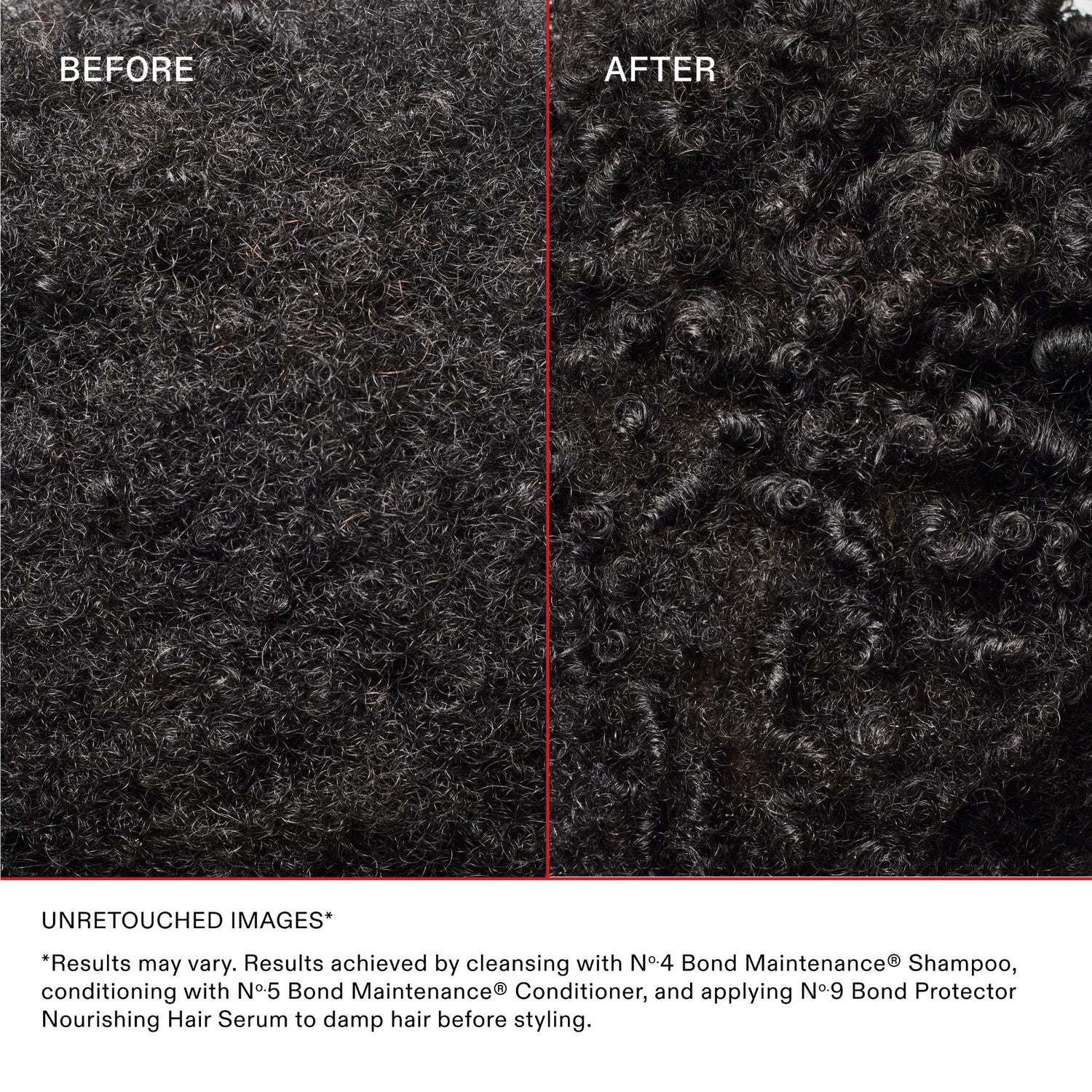 Before and after results of using Olaplex No. 5 Bond Maintenance Conditioner variant: 8.5 fl oz