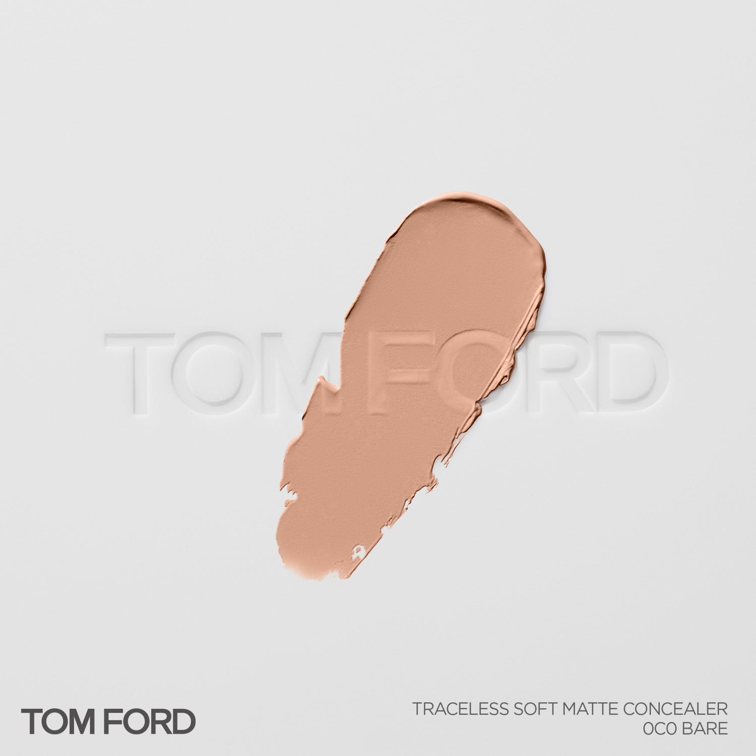 Tom Ford Traceless Soft Matte Concealer Color/Shade variant: 0C0 Bare swatch image . This product is in the color nude, for light cool complexions