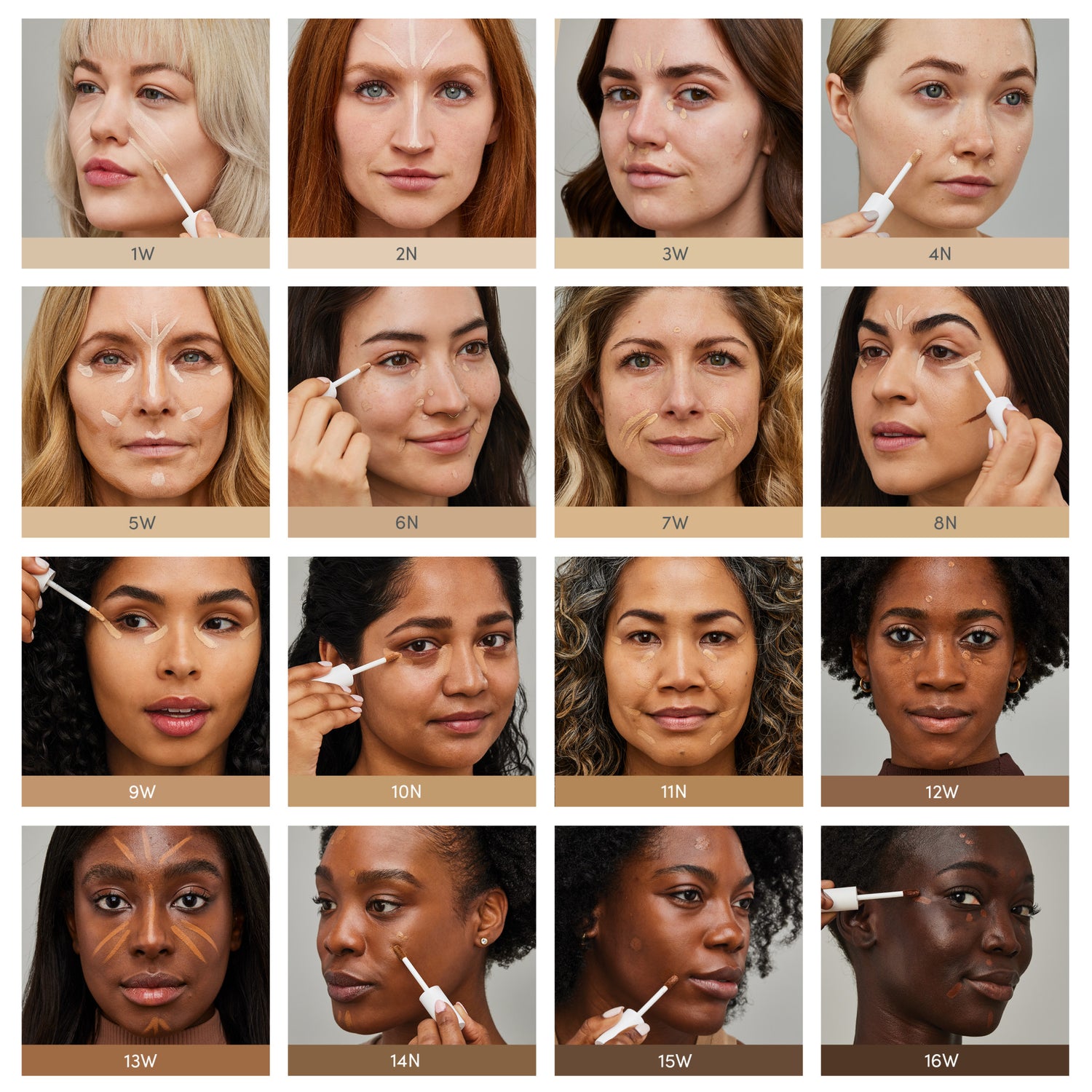 Jane Iredale PureMatch Liquid Concealer Color/Shade variant: 4N shade comparison image . This product is in the color nude