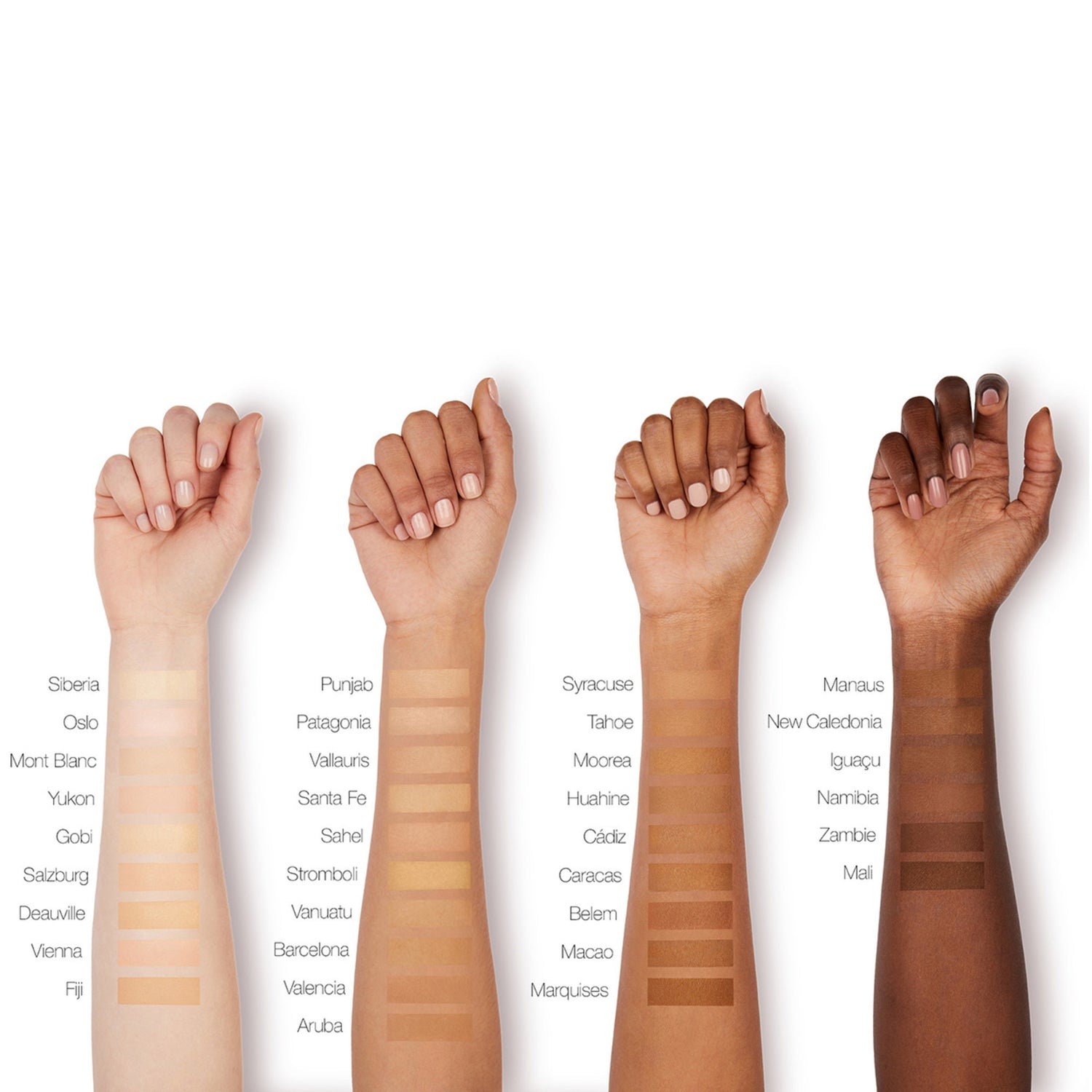 Nars Soft Matte Complete Foundation Color/Shade variant: Barcelona arm swatch image . This product is for medium warm complexions